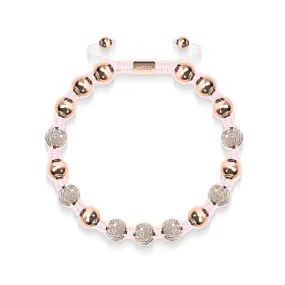 18k Rose Gold | Crystal Pavé Kikiballa Bracelet | Pink