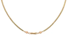 19.5" Antique 9ct Gold Pierced Chain, Ball & Fetter Details (8g)