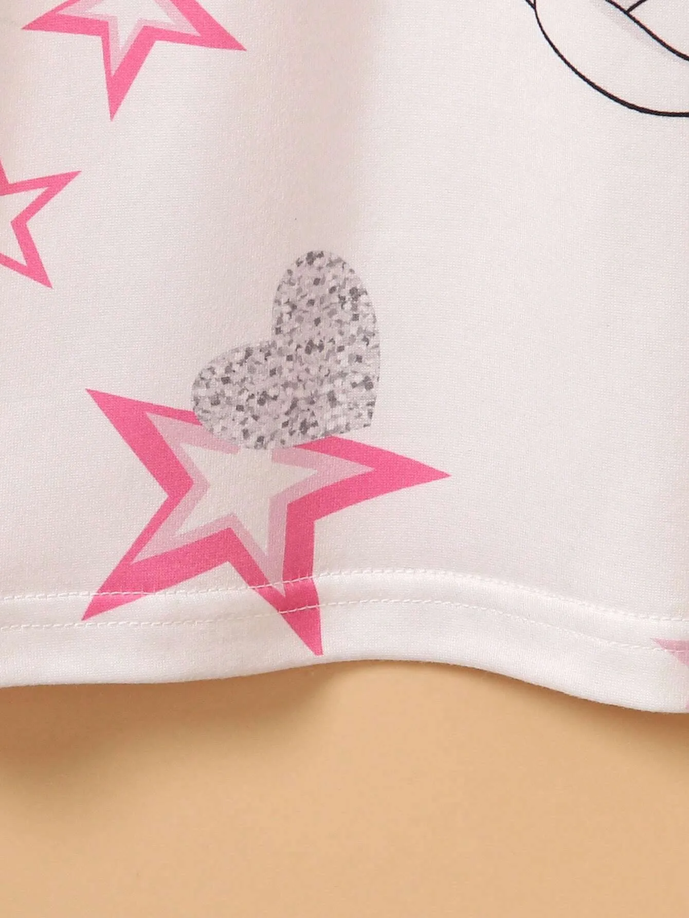 2024 New Girls Casual Cute Cartoon Unicorn & Star Random Print Long Sleeve Dress, Autumn