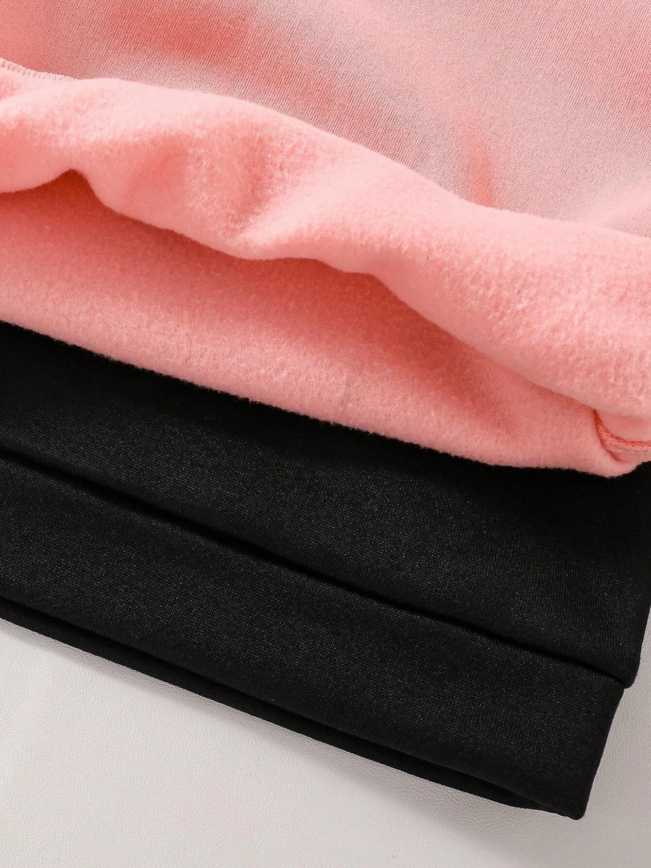 2pcs Toddler Cartoon Print Warm Crew Neck Sweatshirt And Hooded Sweatshirt With Sports Pants Set