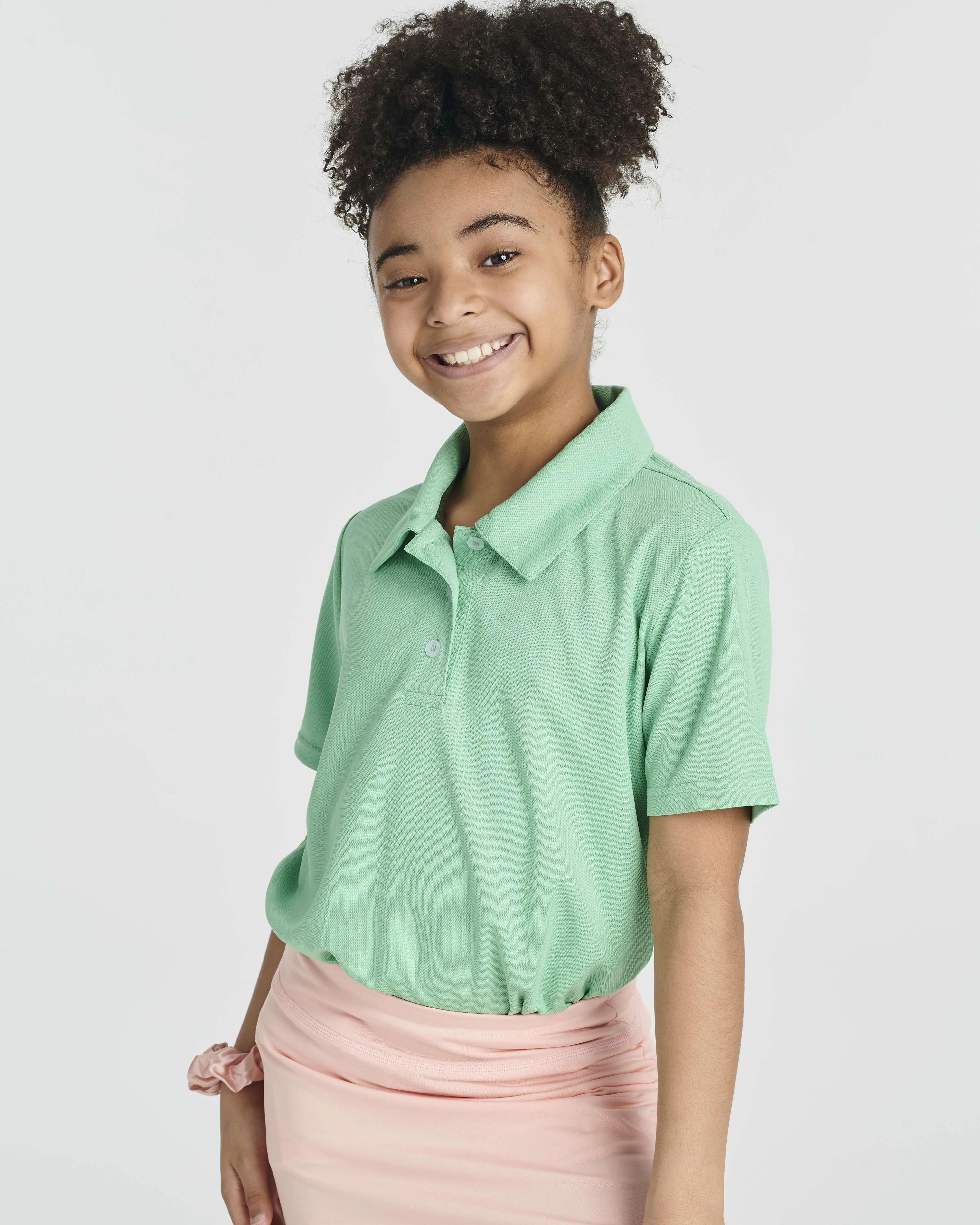 3 Pack: Girls' Short Sleeve Performance Polo