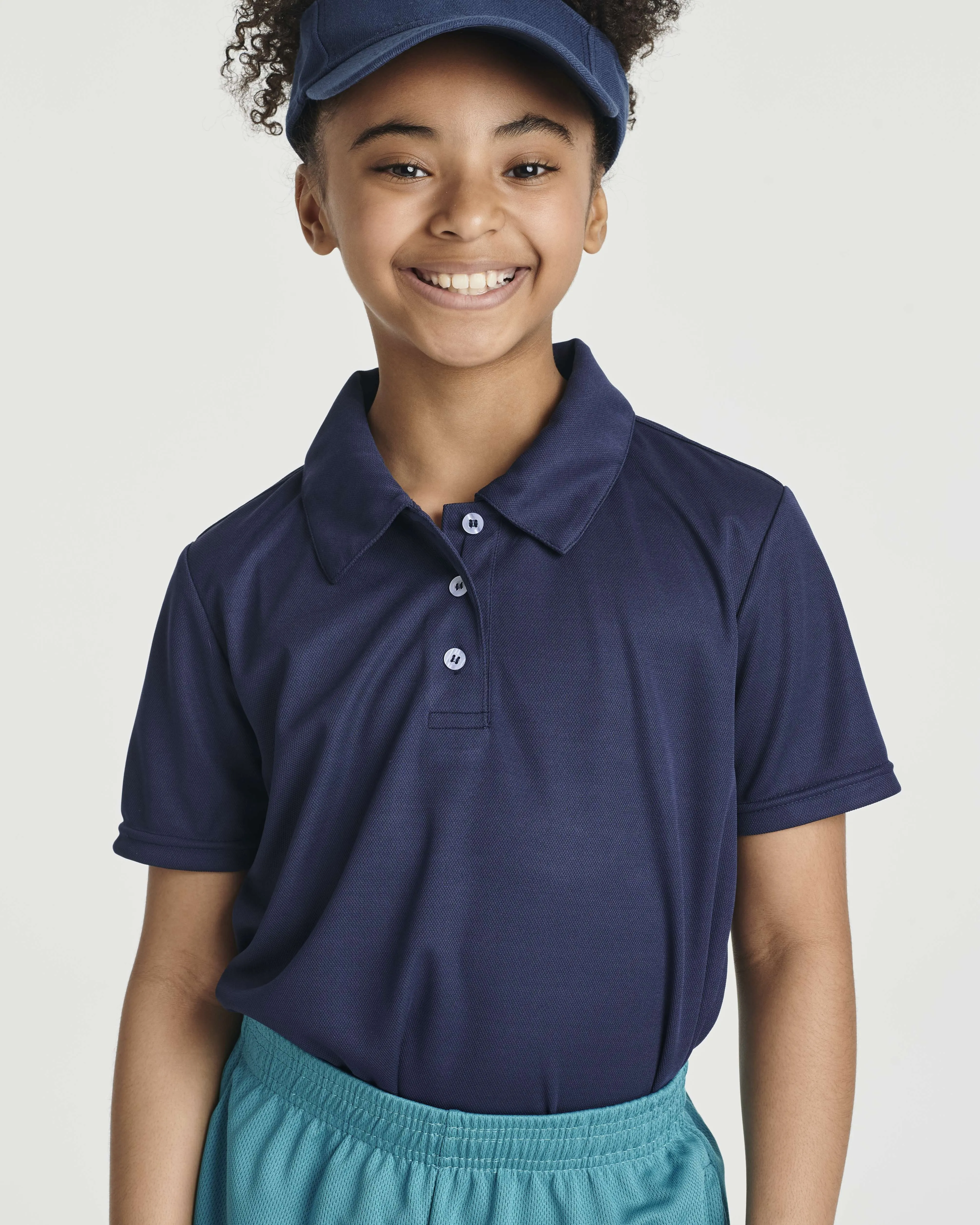 3 Pack: Girls' Short Sleeve Performance Polo