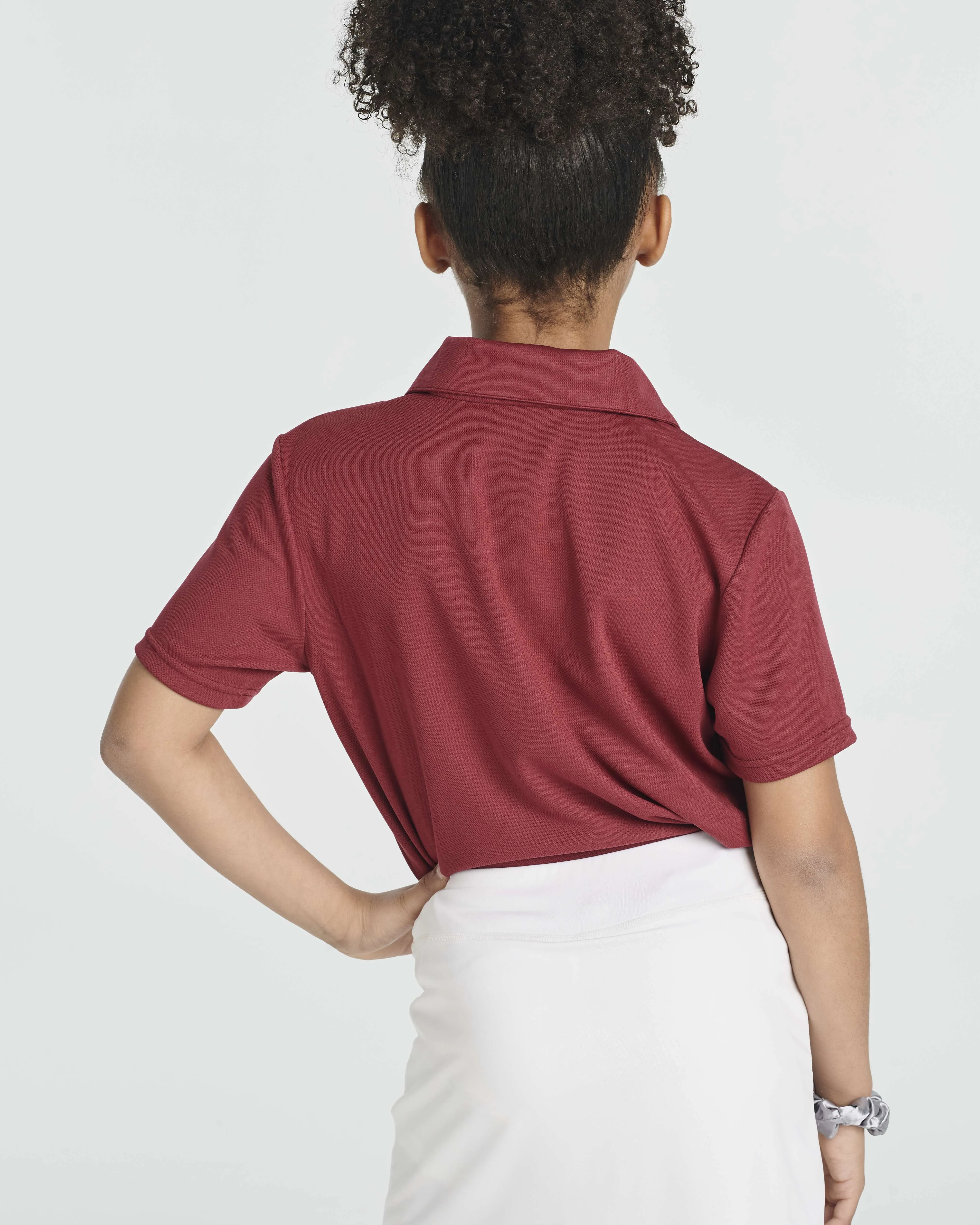 3 Pack: Girls' Short Sleeve Performance Polo