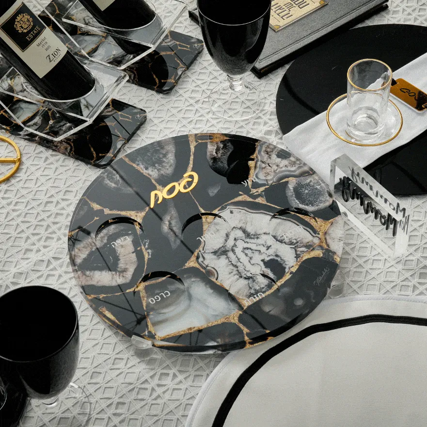 Agate Seder Plate