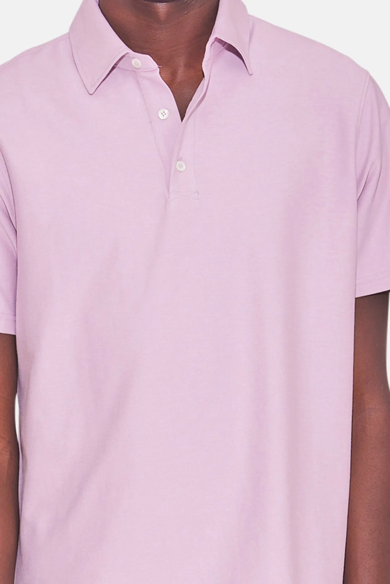 Atlantic SS Pique Polo Washed Pink