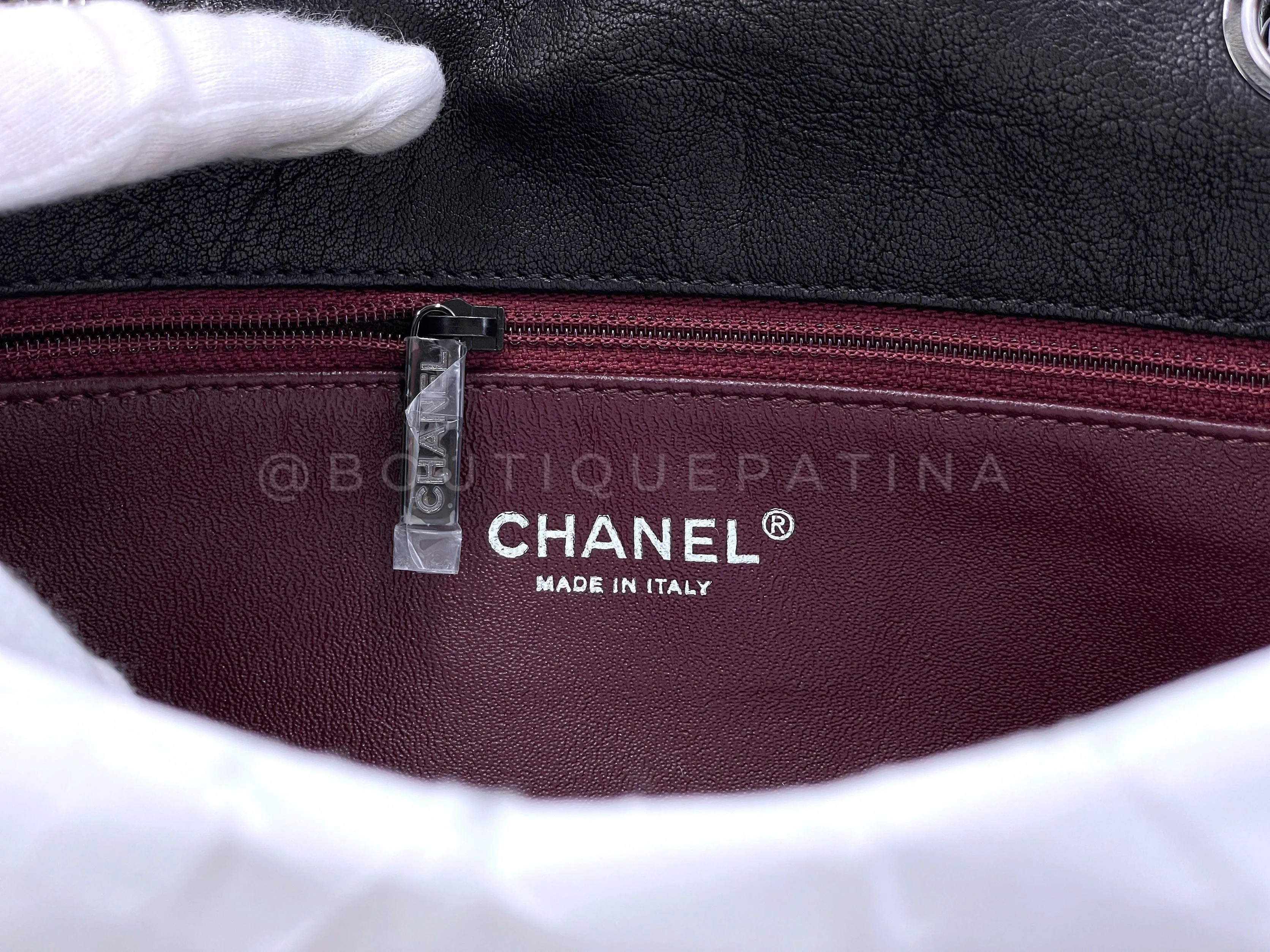Chanel 2014 Paris Dallas Métiers d'Art Black Studded Medium Flap Bag