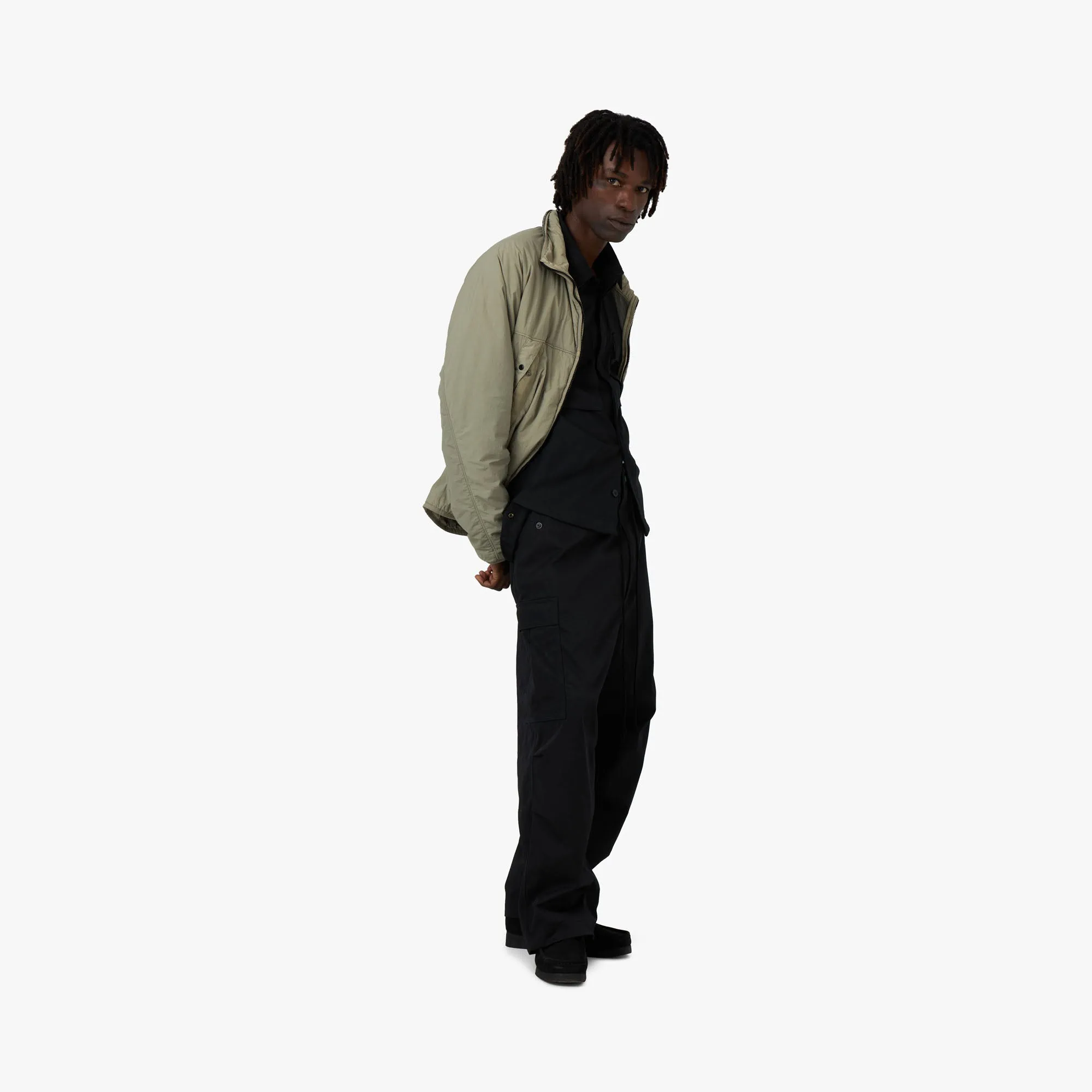 C.P. Company Wool Gabardine Shirt / Black