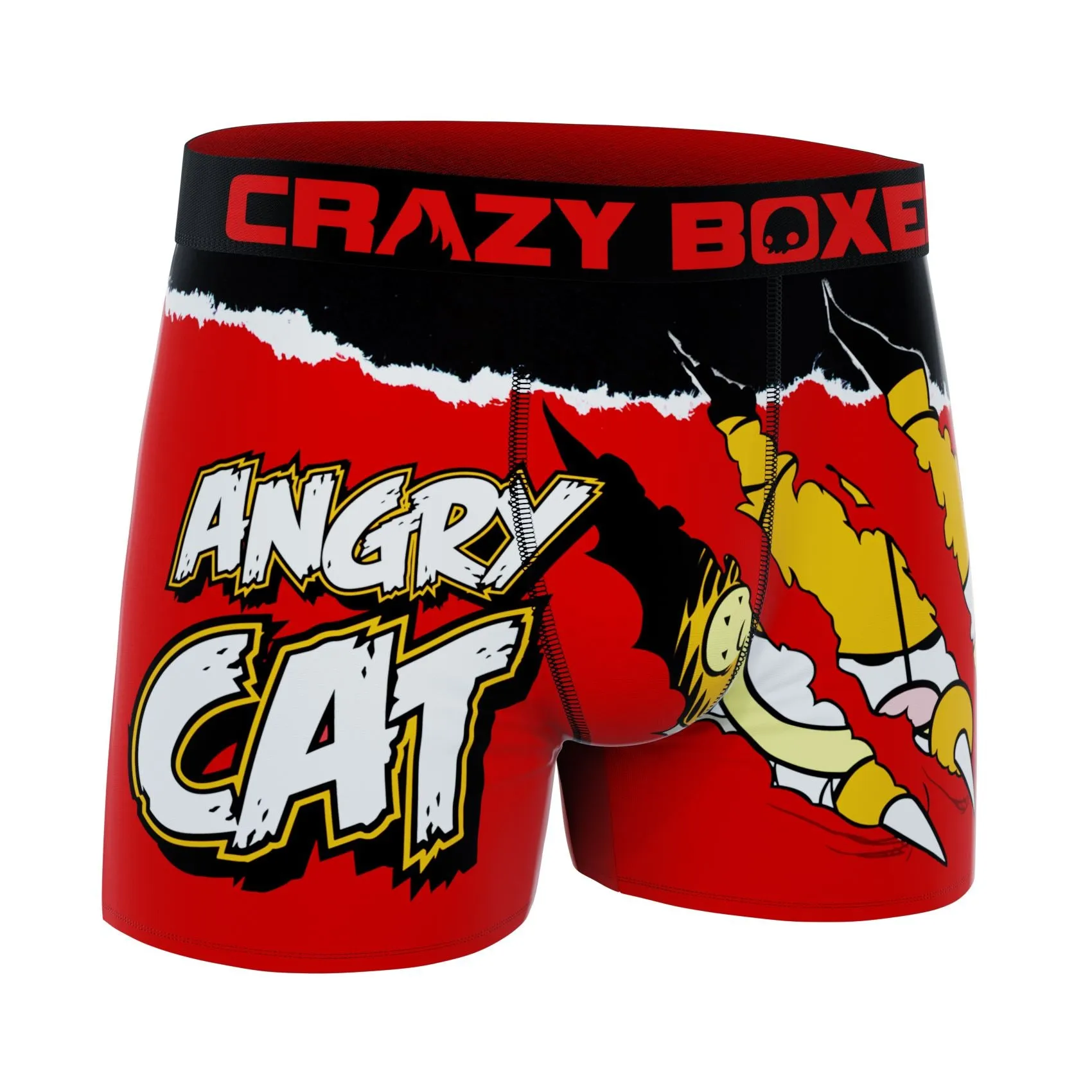 CRAZYBOXER Garfield Angry Cat Men's Boxer Briefs