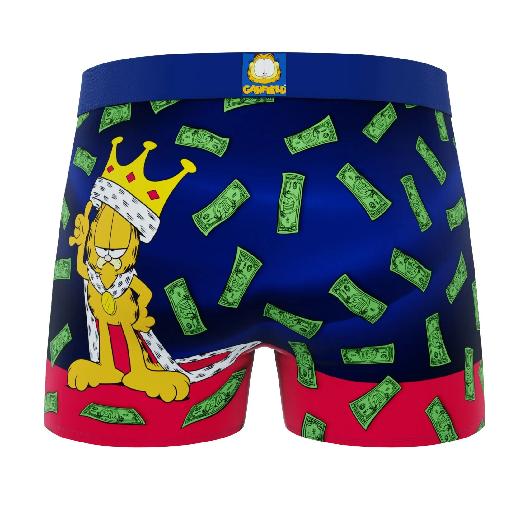CRAZYBOXER Garfield Money and Donuts Men's Boxer Briefs (3 pack)