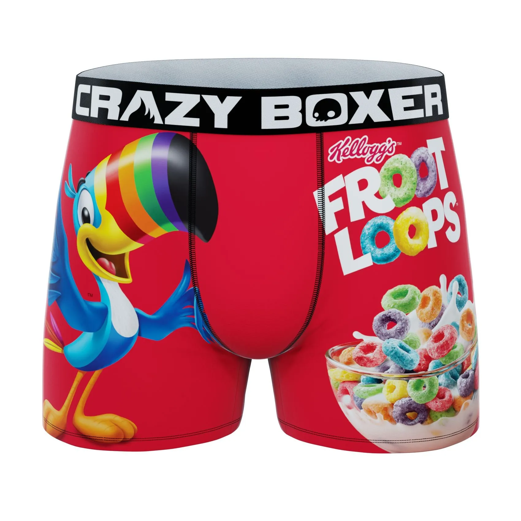 CRAZYBOXER Kellogg's Toucan Sam Men's Boxer Briefs (3 Pack)
