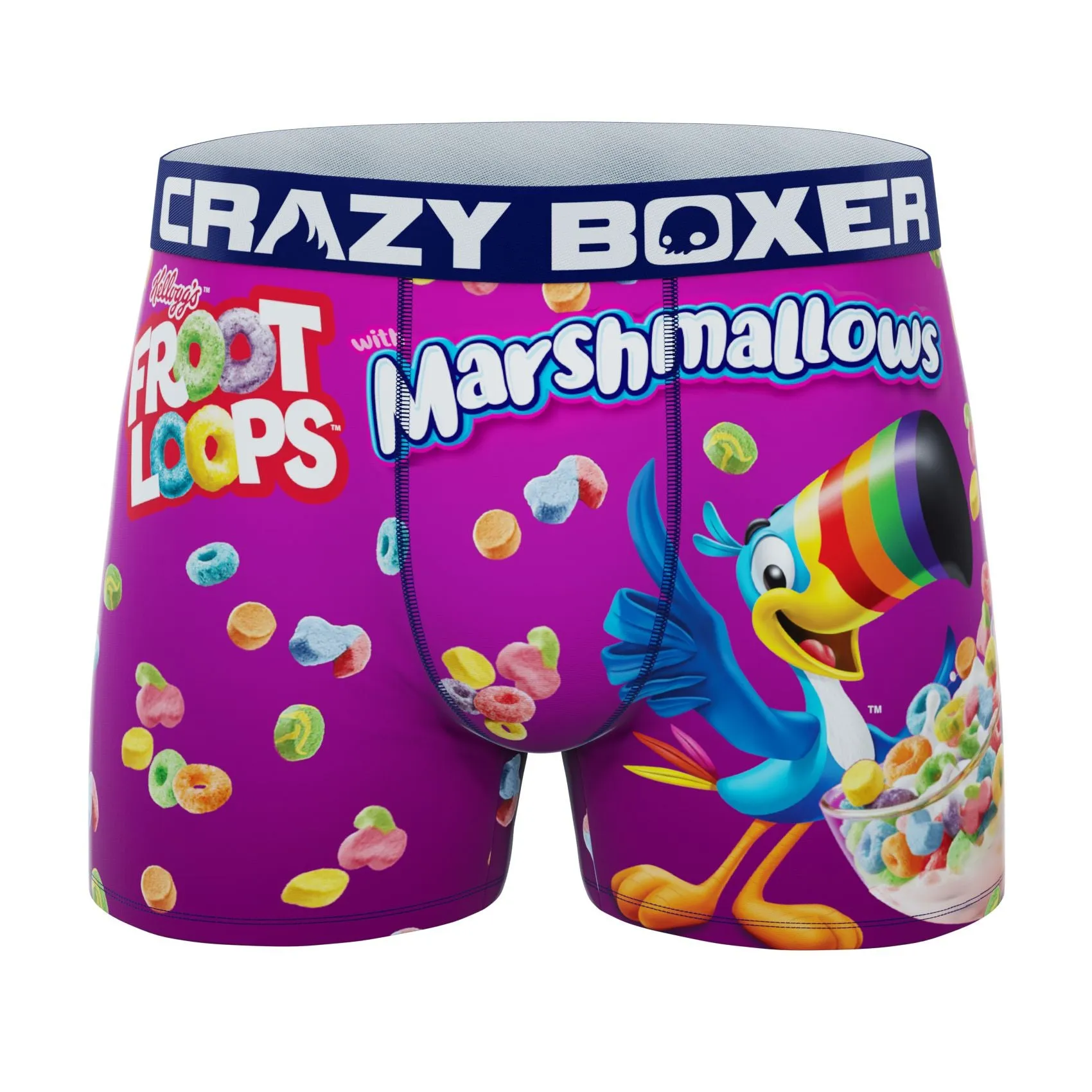 CRAZYBOXER Kellogg's Toucan Sam Men's Boxer Briefs (3 Pack)