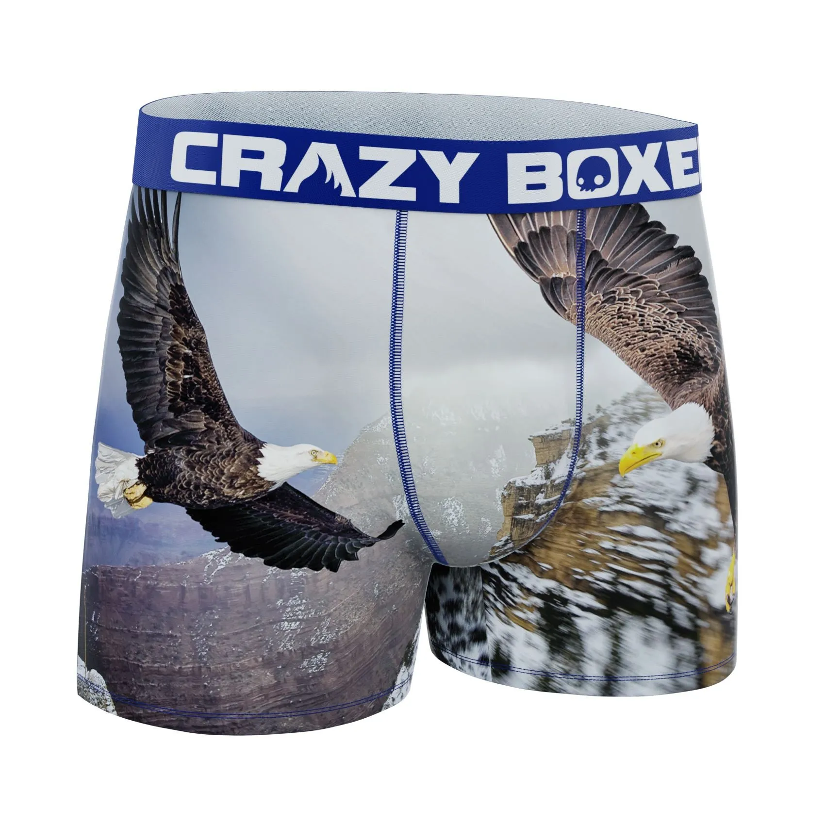 CRAZYBOXER Outdoor Flying Eagle Men's Boxer Briefs