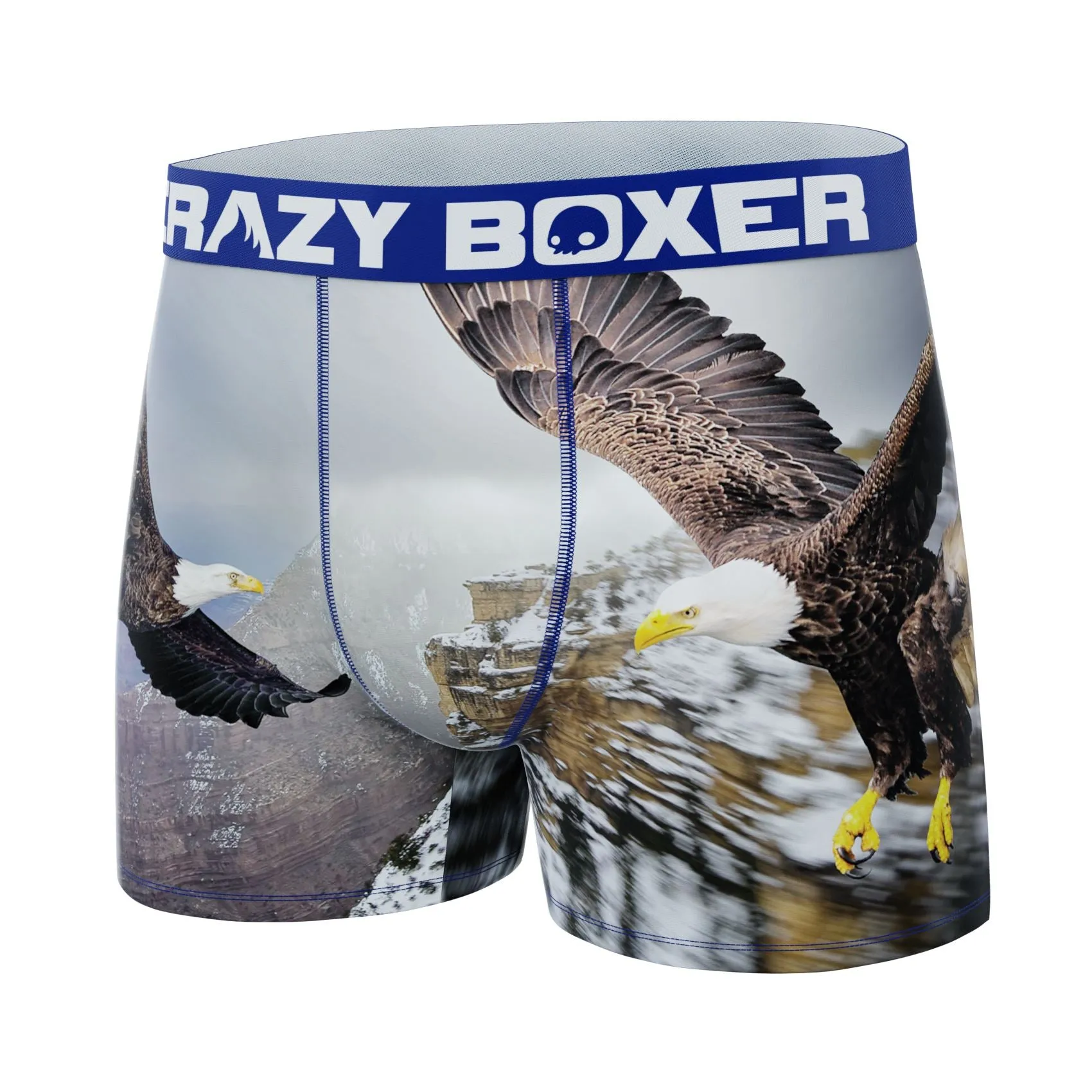 CRAZYBOXER Outdoor Flying Eagle Men's Boxer Briefs