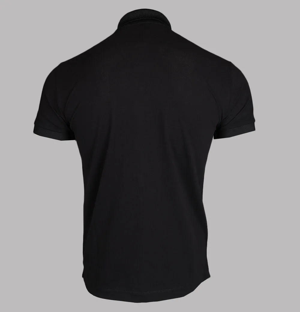 EA7 Gold Badge Logo Polo Shirt Black