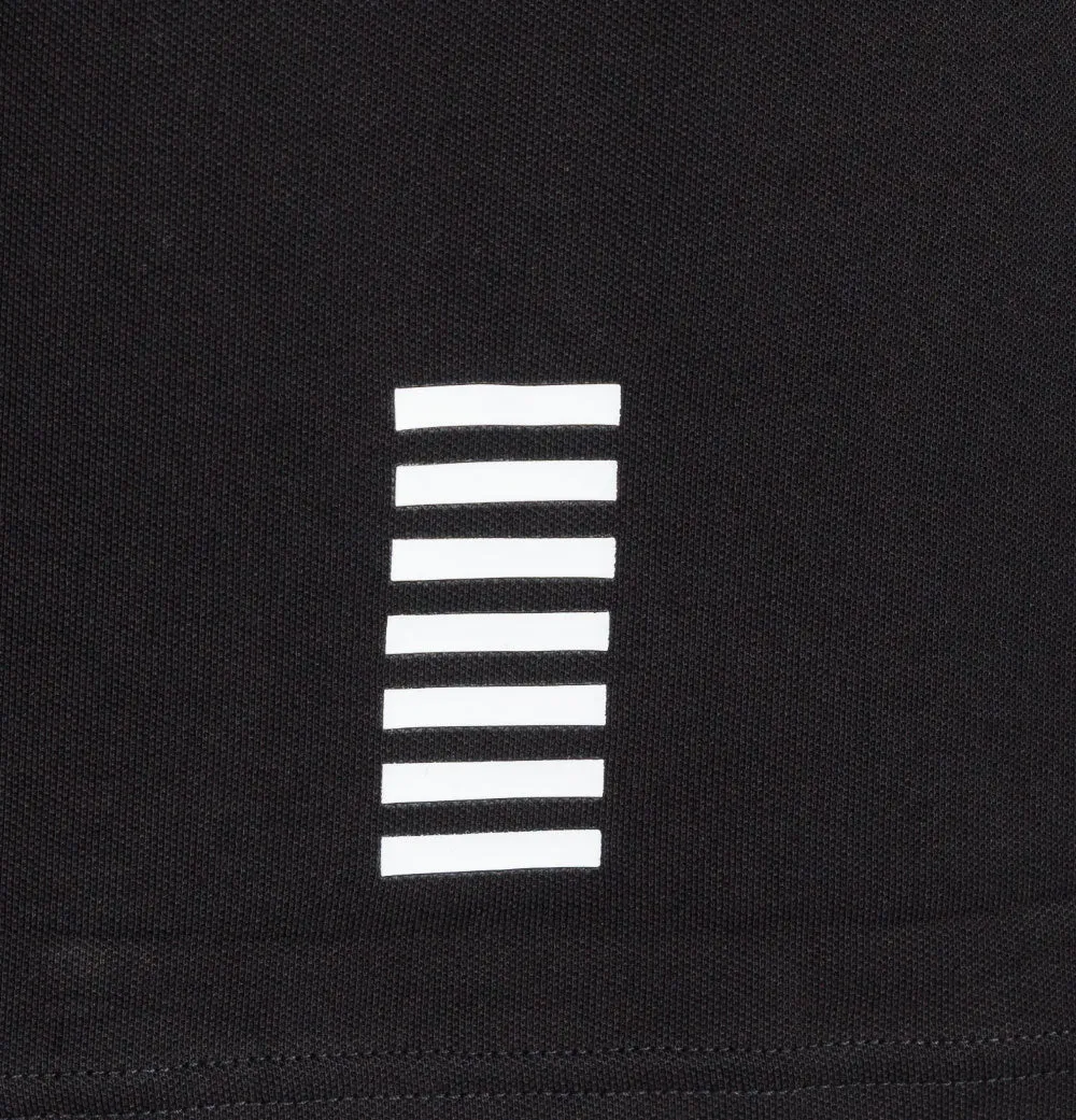 EA7 S/S Tipped Collar Polo Shirt Black