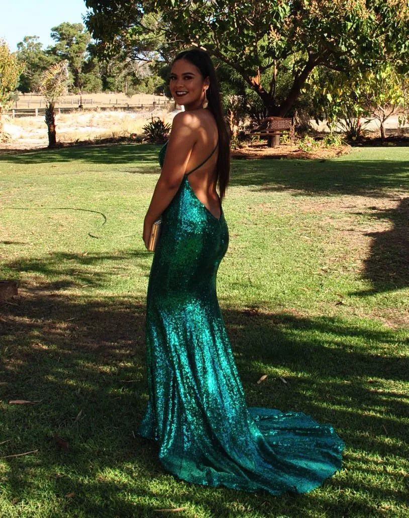 Estelle Gown - Emerald Green (M & L - Clearance Sale)
