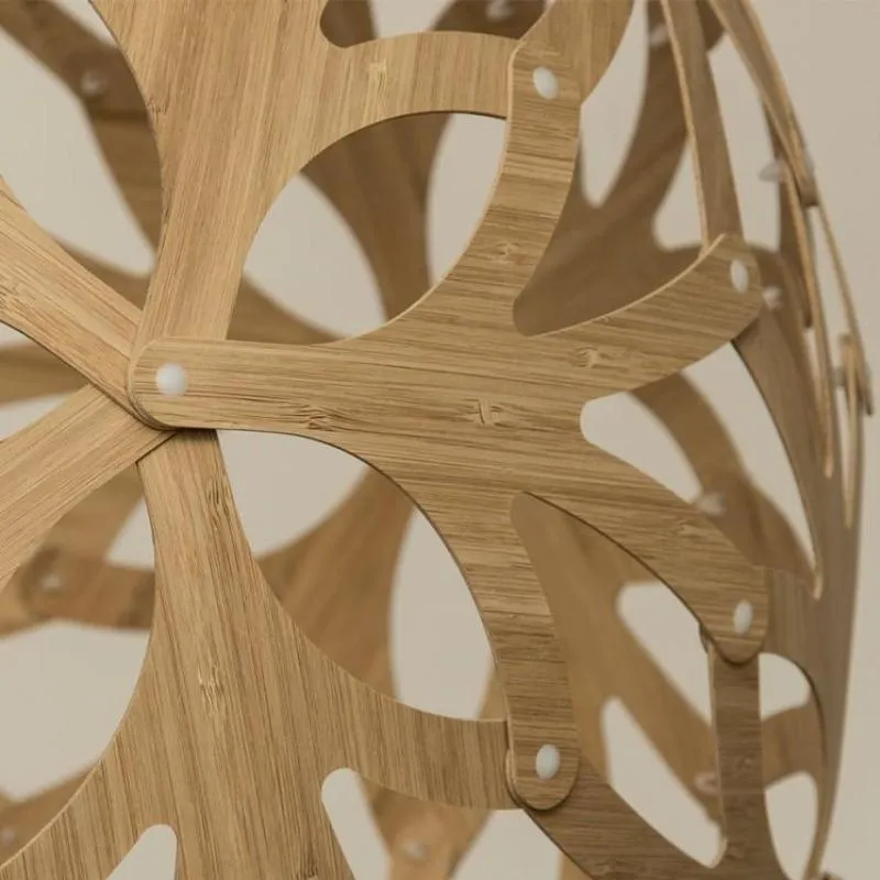 Floral Bamboo Pendant Light