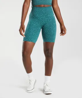 Gymshark Adapt Animal Seamless Cycling Shorts - Reef | Winter Teal