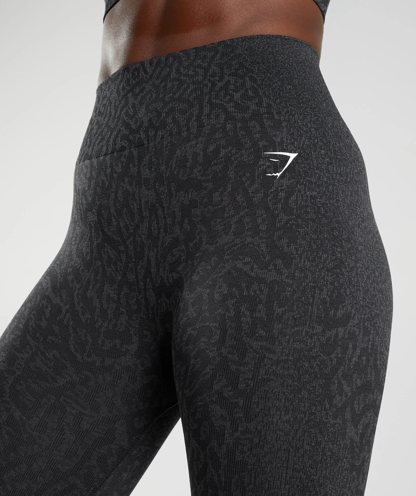 Gymshark Adapt Animal Seamless Leggings - Reef | Black