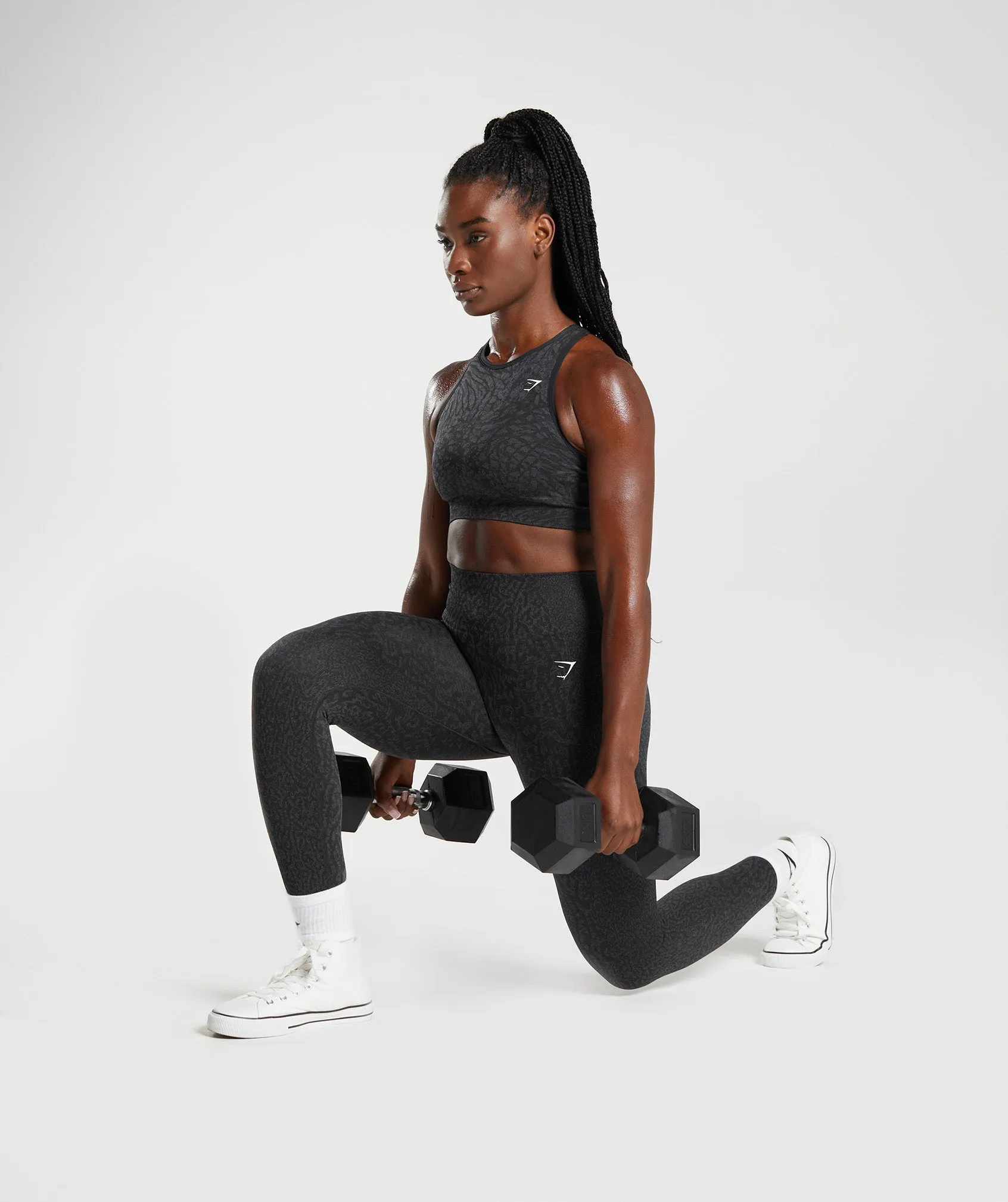 Gymshark Adapt Animal Seamless Leggings - Reef | Black