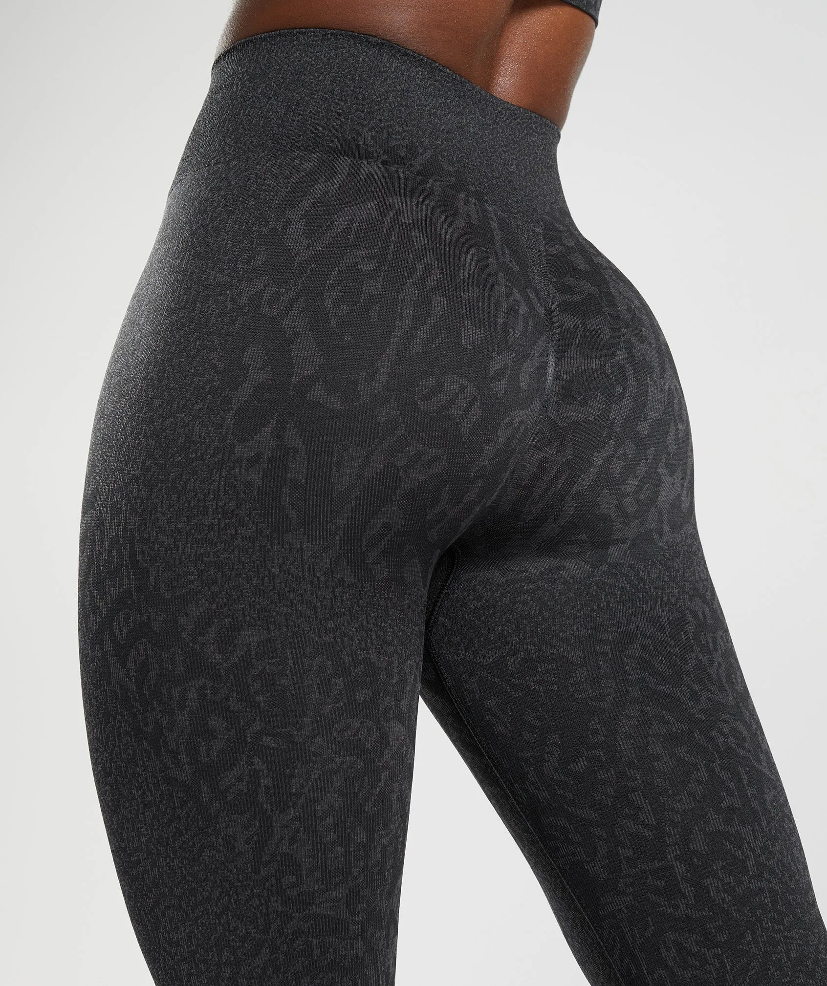 Gymshark Adapt Animal Seamless Leggings - Reef | Black