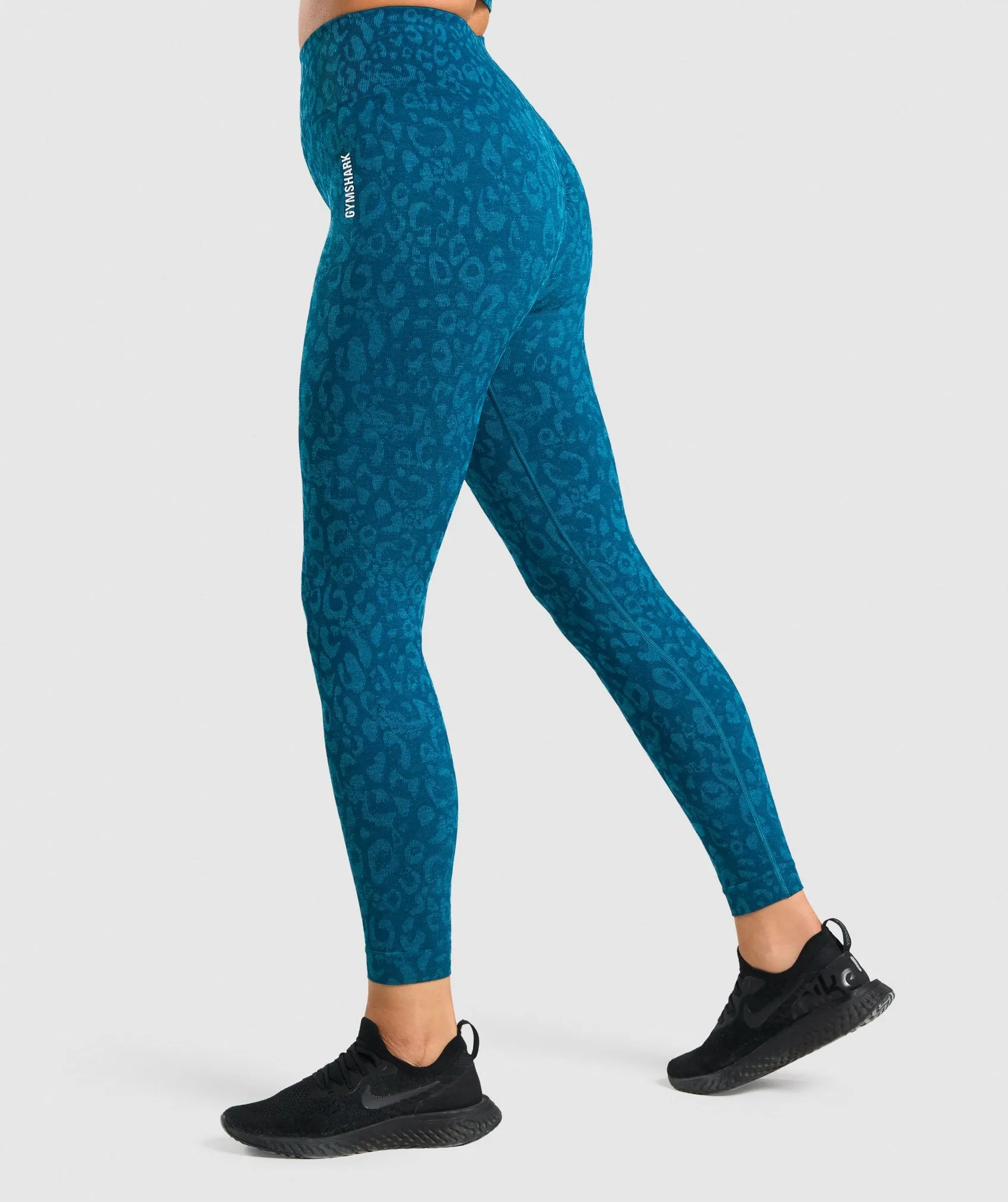 Gymshark Adapt Animal Seamless Leggings - Teal