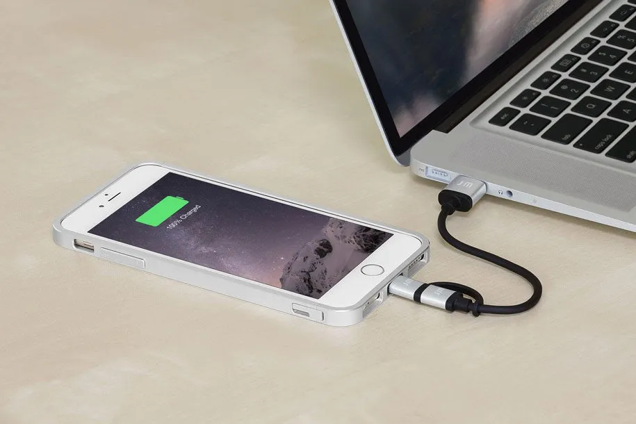 Just Mobile - AluCable Duo Mini - Micro USB and Lightning Cable