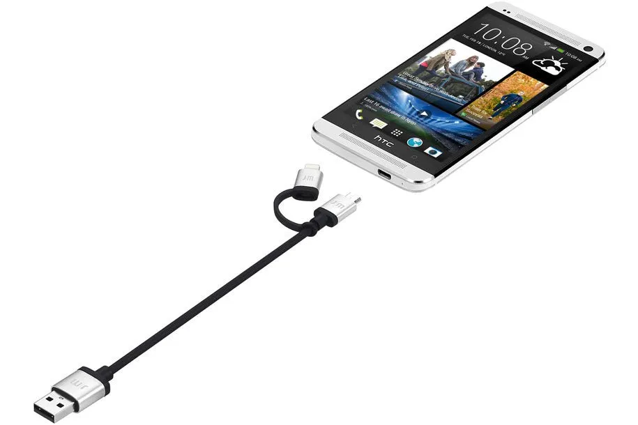 Just Mobile - AluCable Duo Mini - Micro USB and Lightning Cable