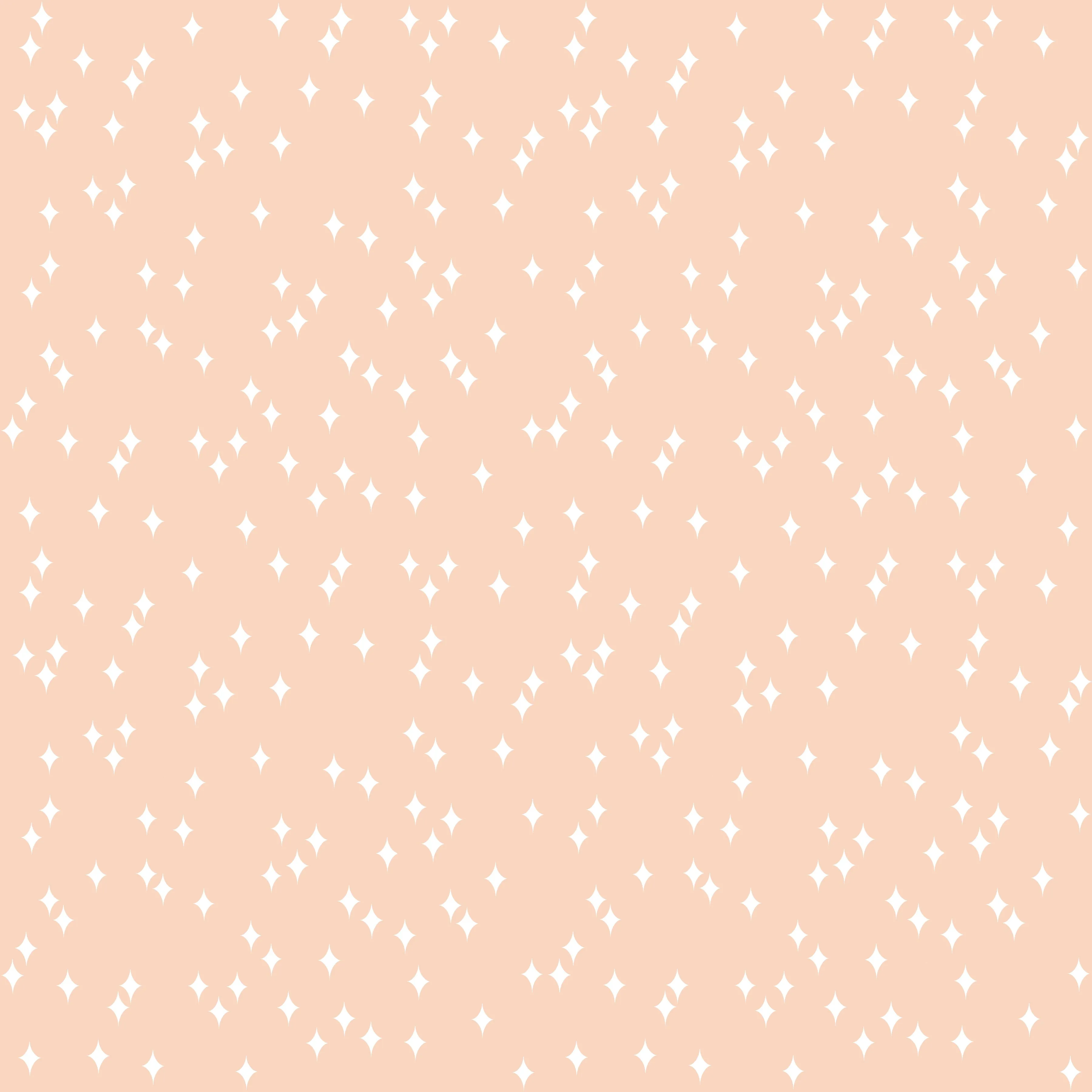 Light Peach Mod Stars - Sweet As Pie Collection