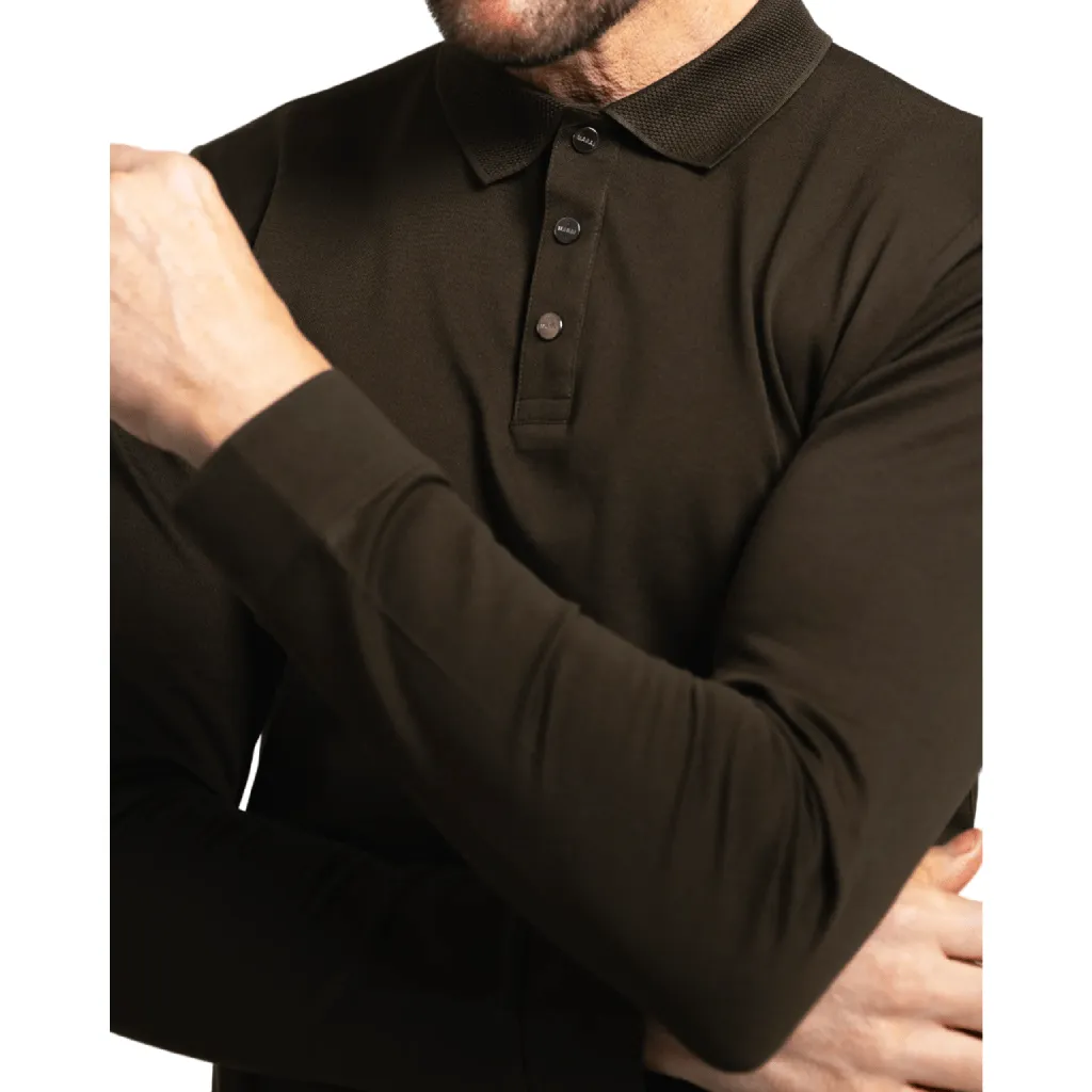 Marai Pique Long Sleeve Polo Men