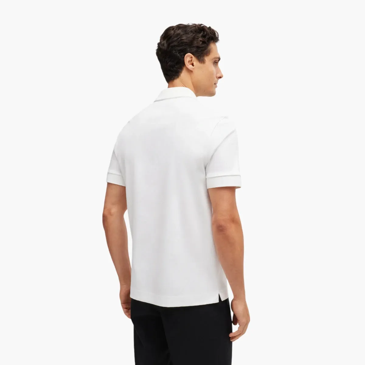 Mercerized-Cotton Polo Shirt With Double Monogram