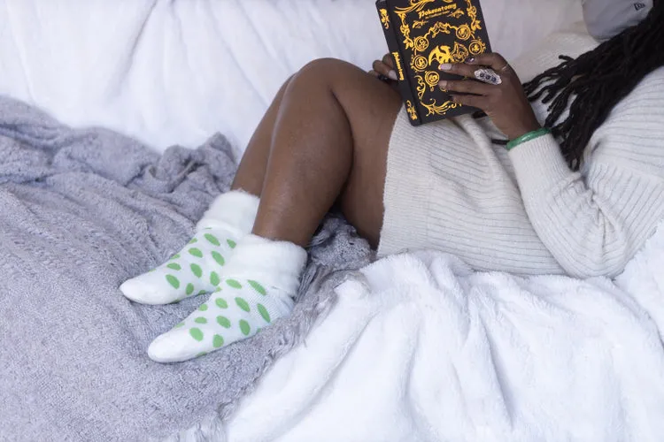 New Zealand Bed Socks with Polka Dots