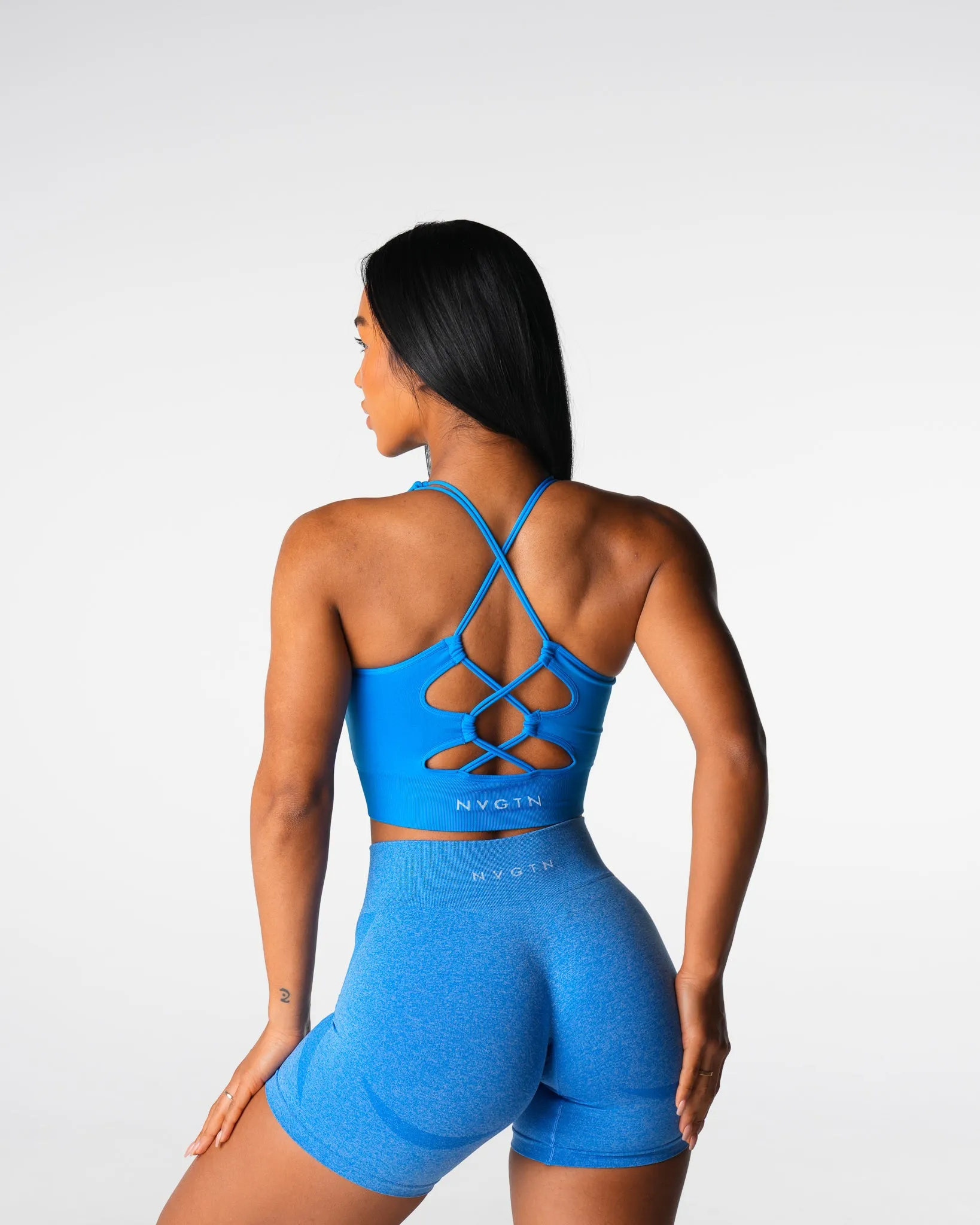 Ocean Blue Thrive Seamless Bra