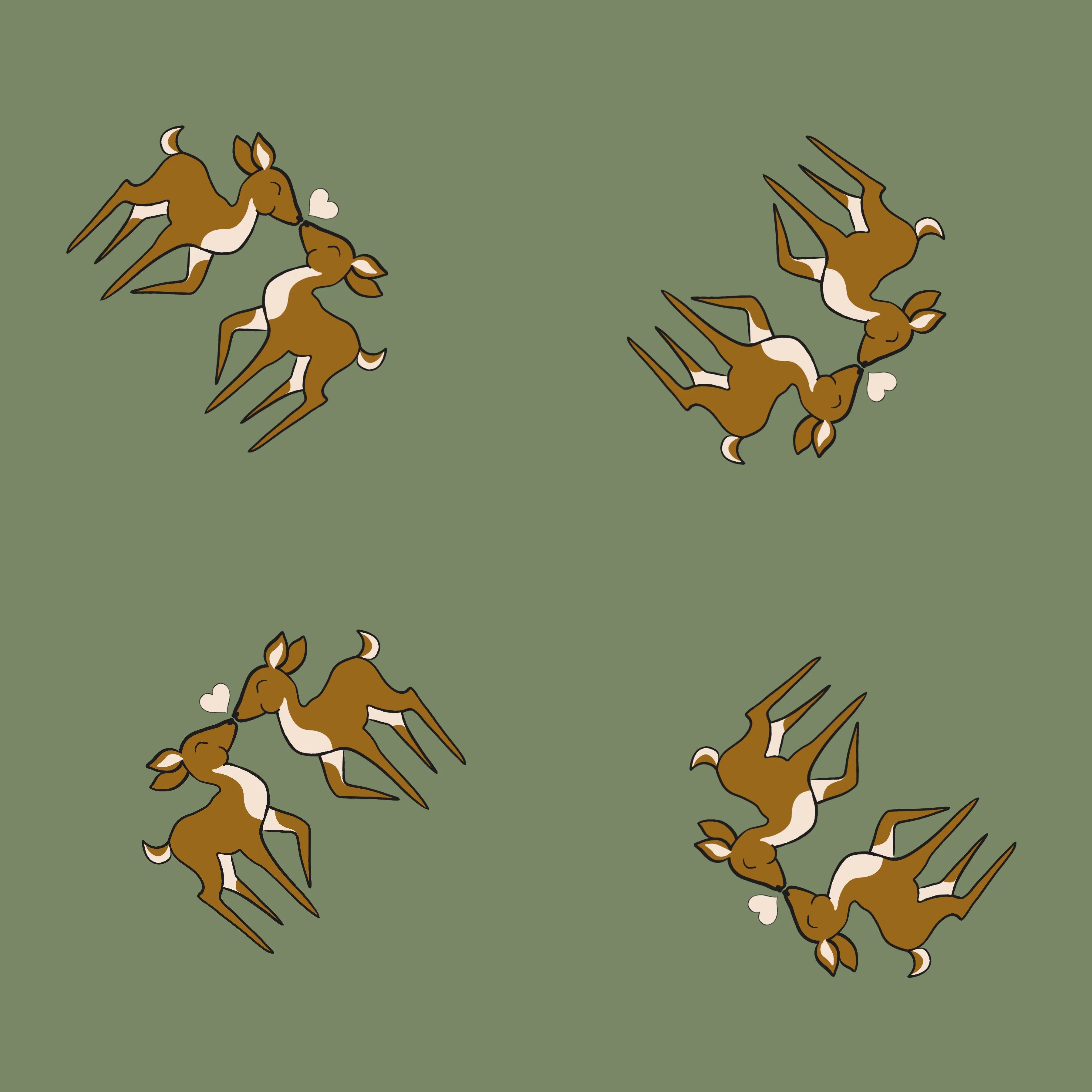 Oh Deer - Sage   Stone Collection