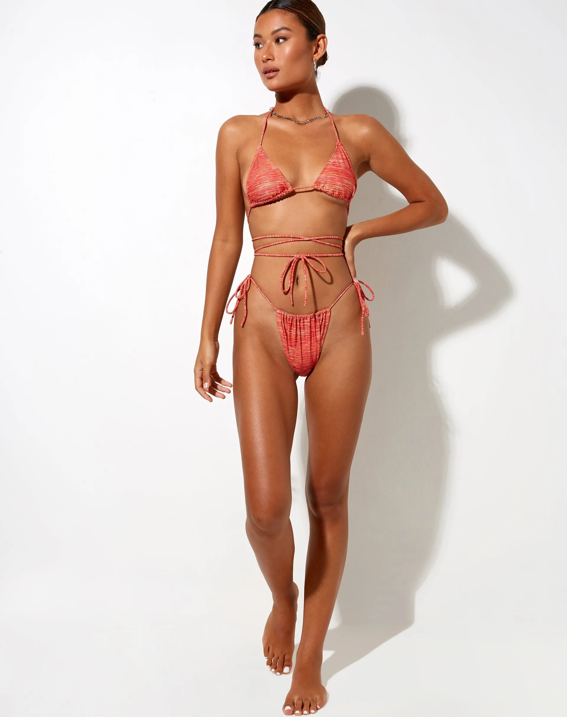Parmia Triangle Bikini Top in Summer Rays