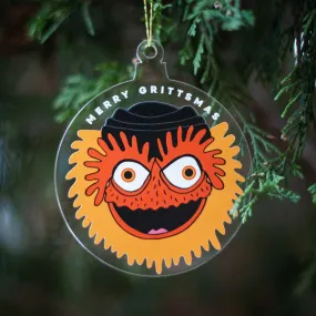 Philadelphia Christmas ornament, Gritty holiday tree ornament by exit343design
