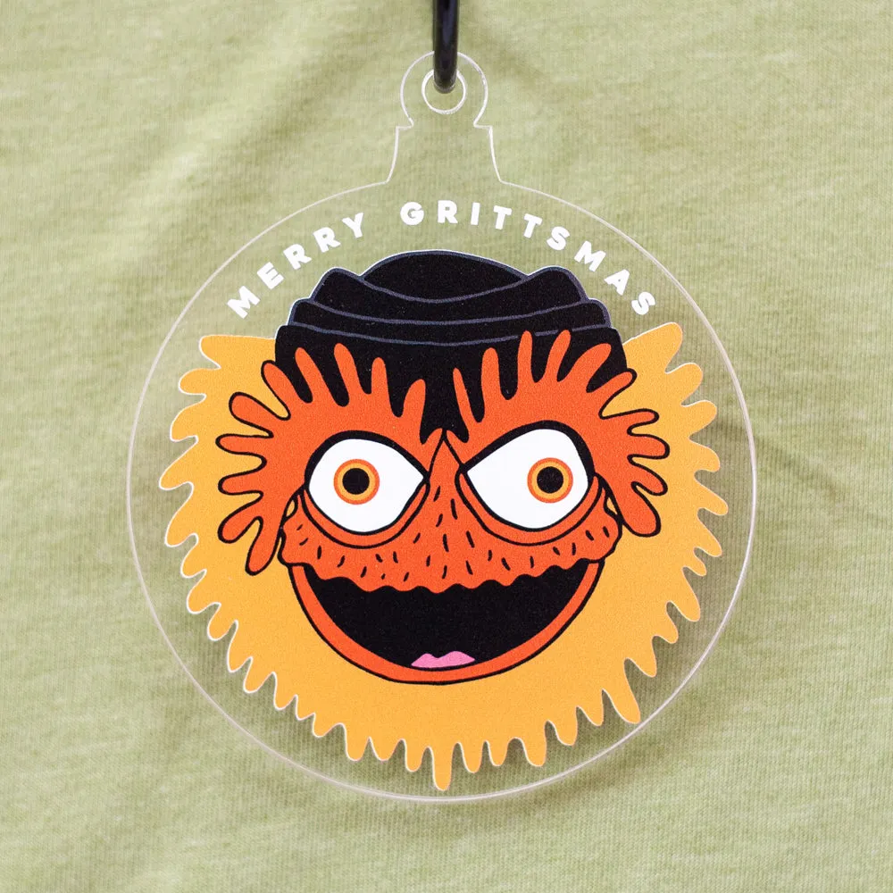 Philadelphia Christmas ornament, Gritty holiday tree ornament by exit343design
