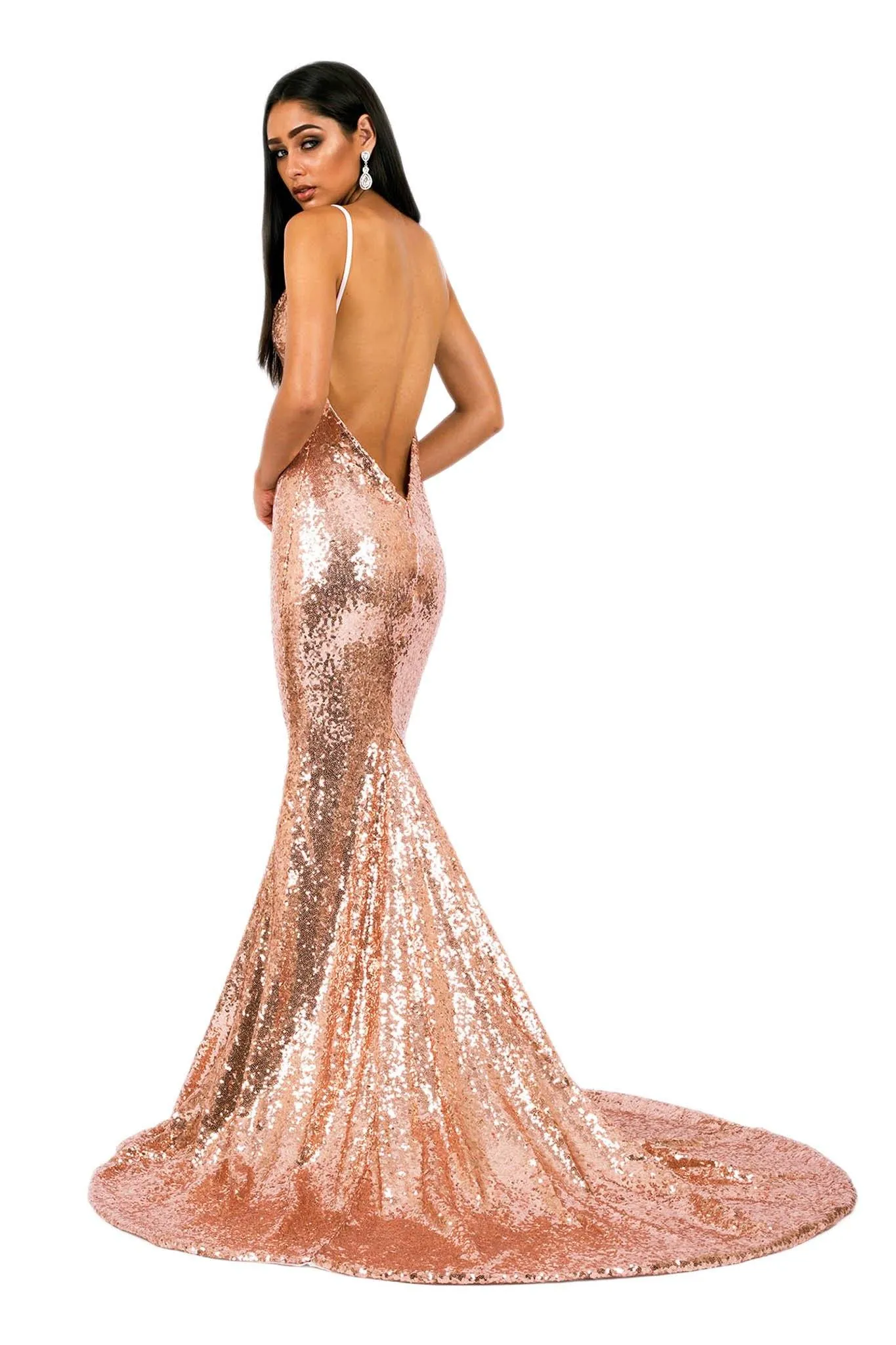 Roselle Gown - Rose Gold (XL - Clearance Sale)