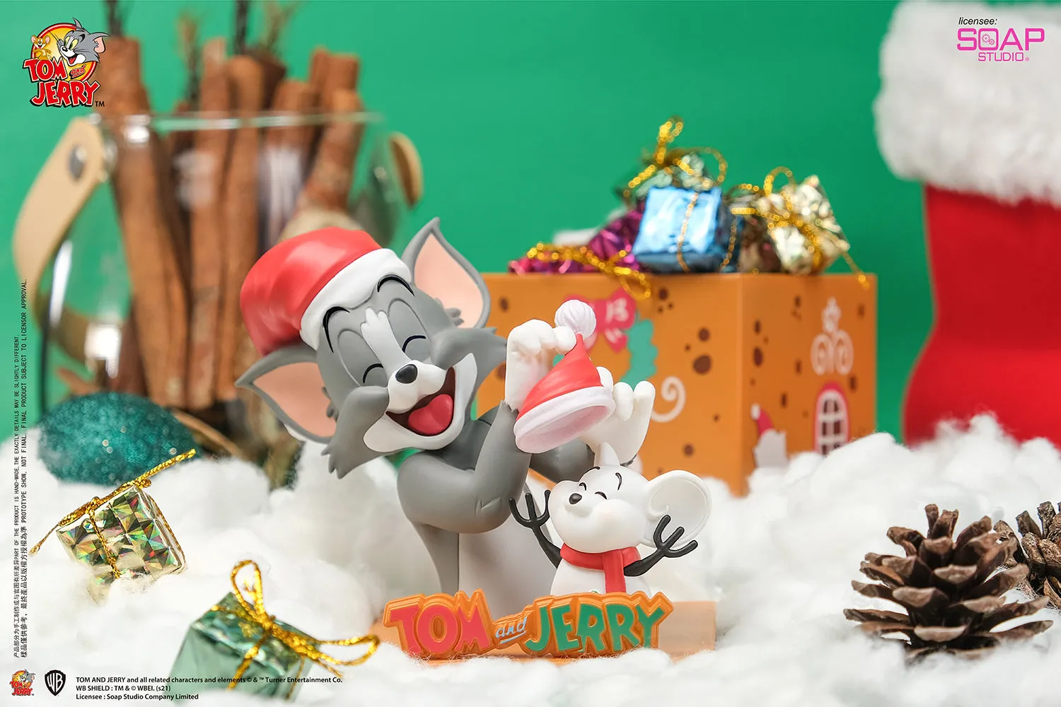 Soap Studio CA130 Tom and Jerry: Mysterious box Series - Christmas Surprise Figure