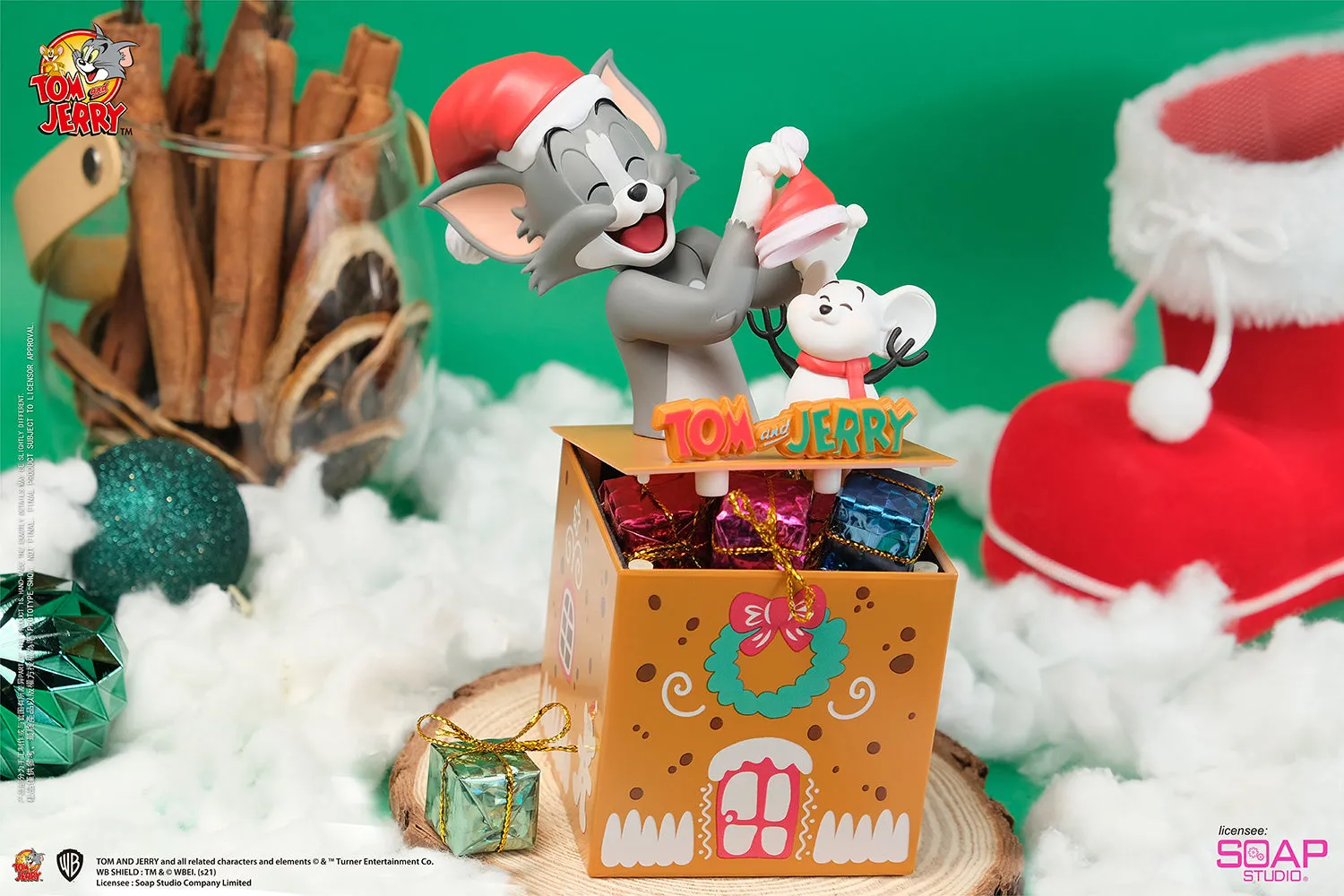 Soap Studio CA130 Tom and Jerry: Mysterious box Series - Christmas Surprise Figure
