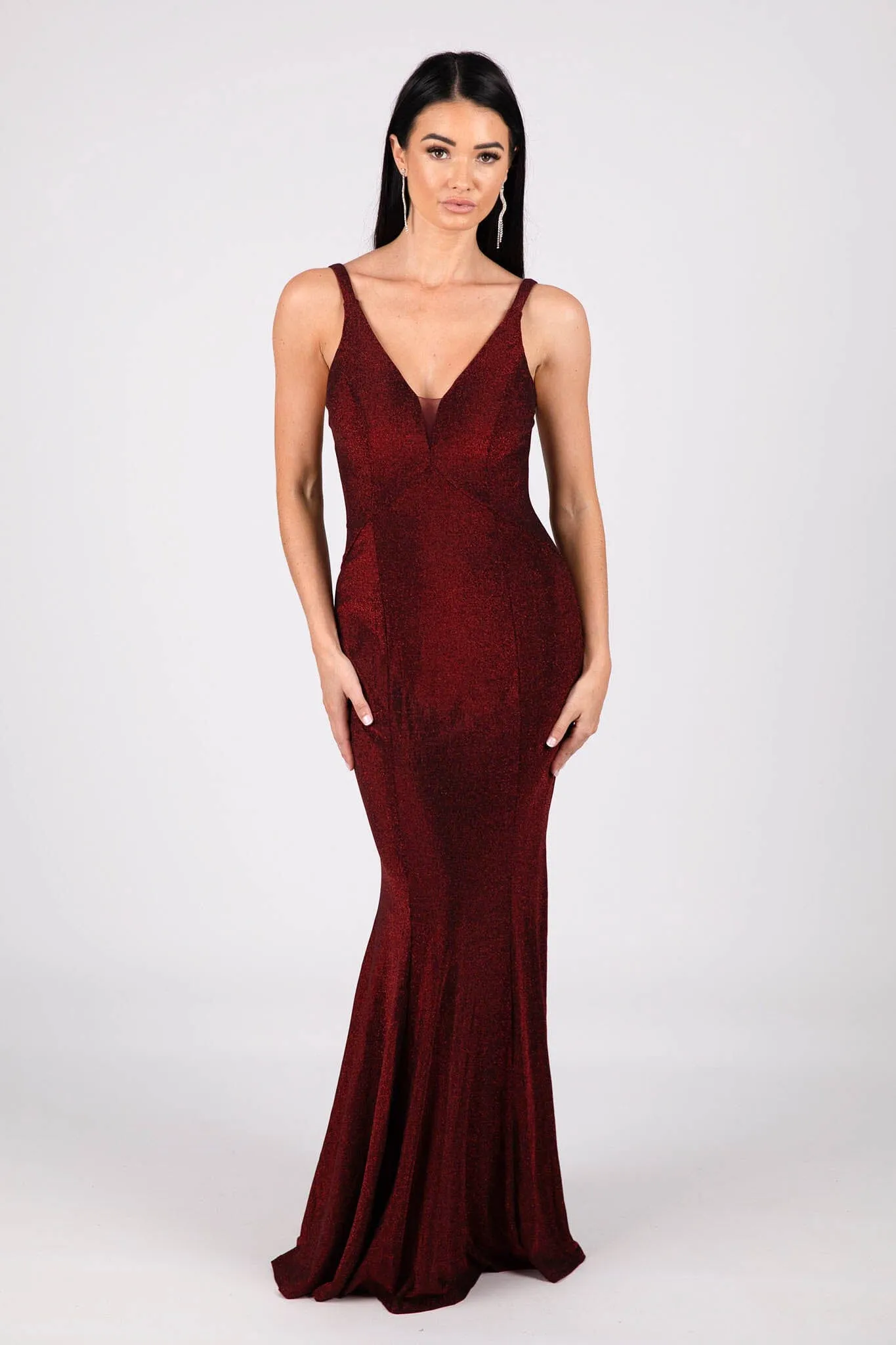Thalia Gown - Shimmer Wine