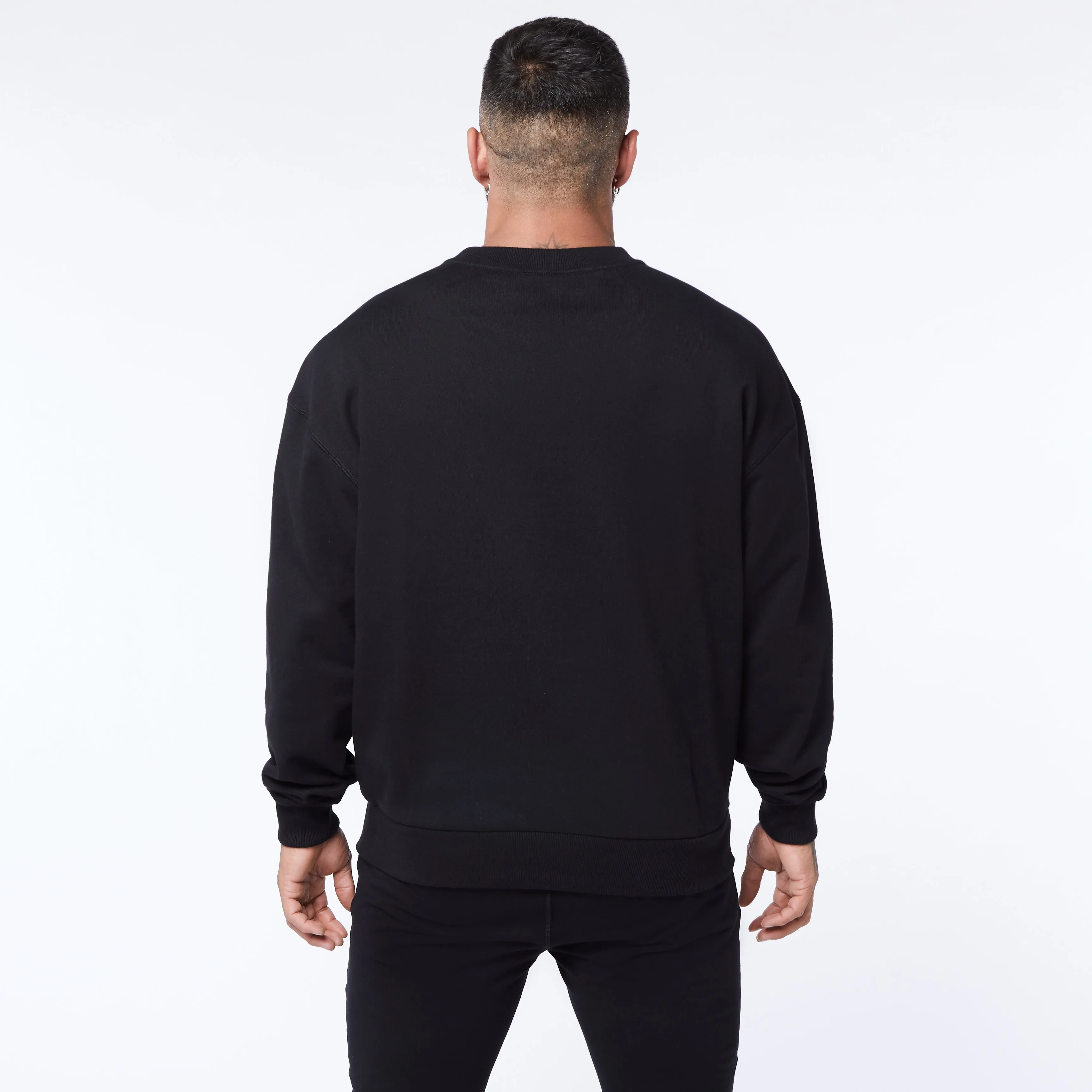Vanquish Core Red on Black Oversized Sweater
