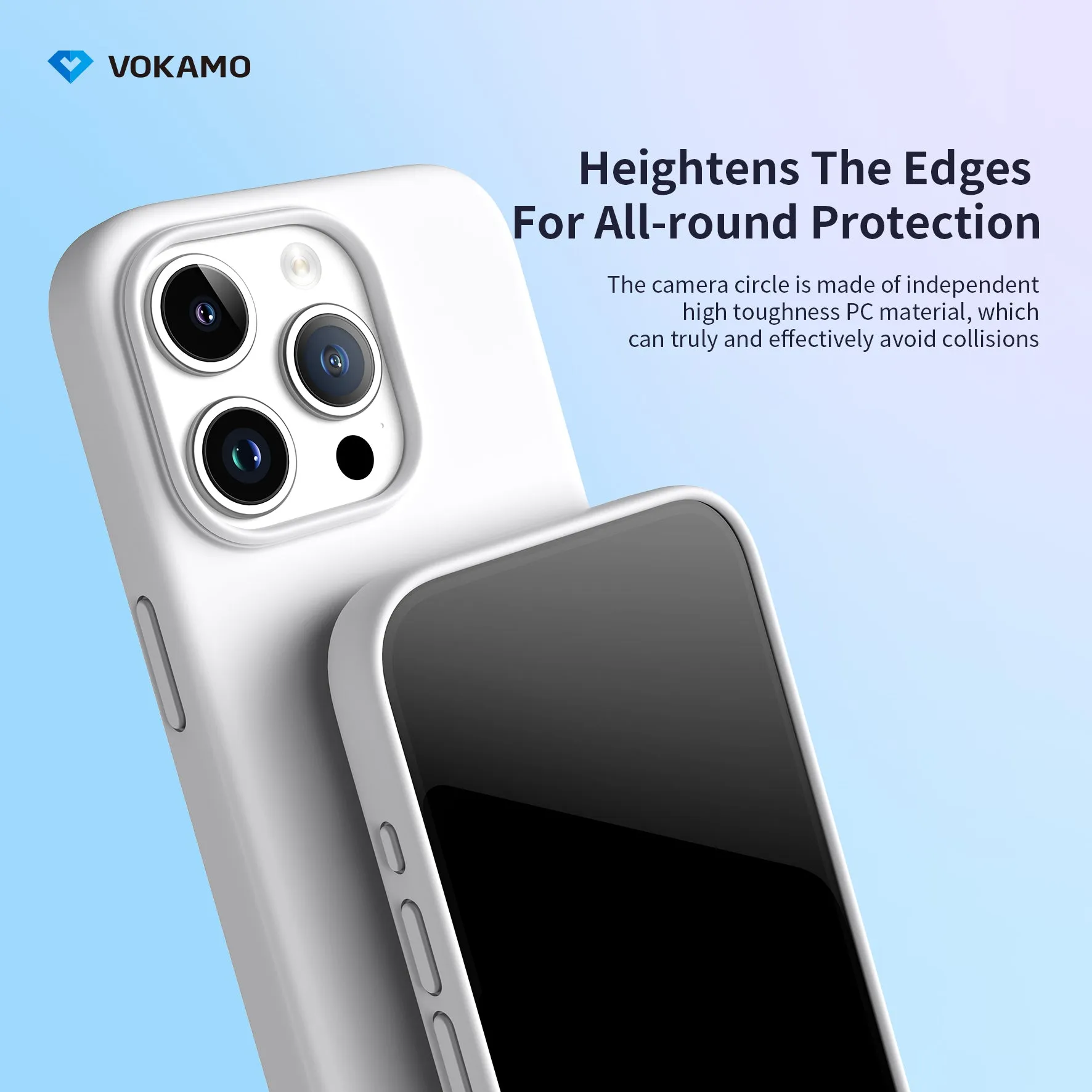 VOKAMO Silicone iPhone Magnetic Case Soft Protective Case Cover For iPhone 15/15 Pro Max/15 Pro/15 Plus
