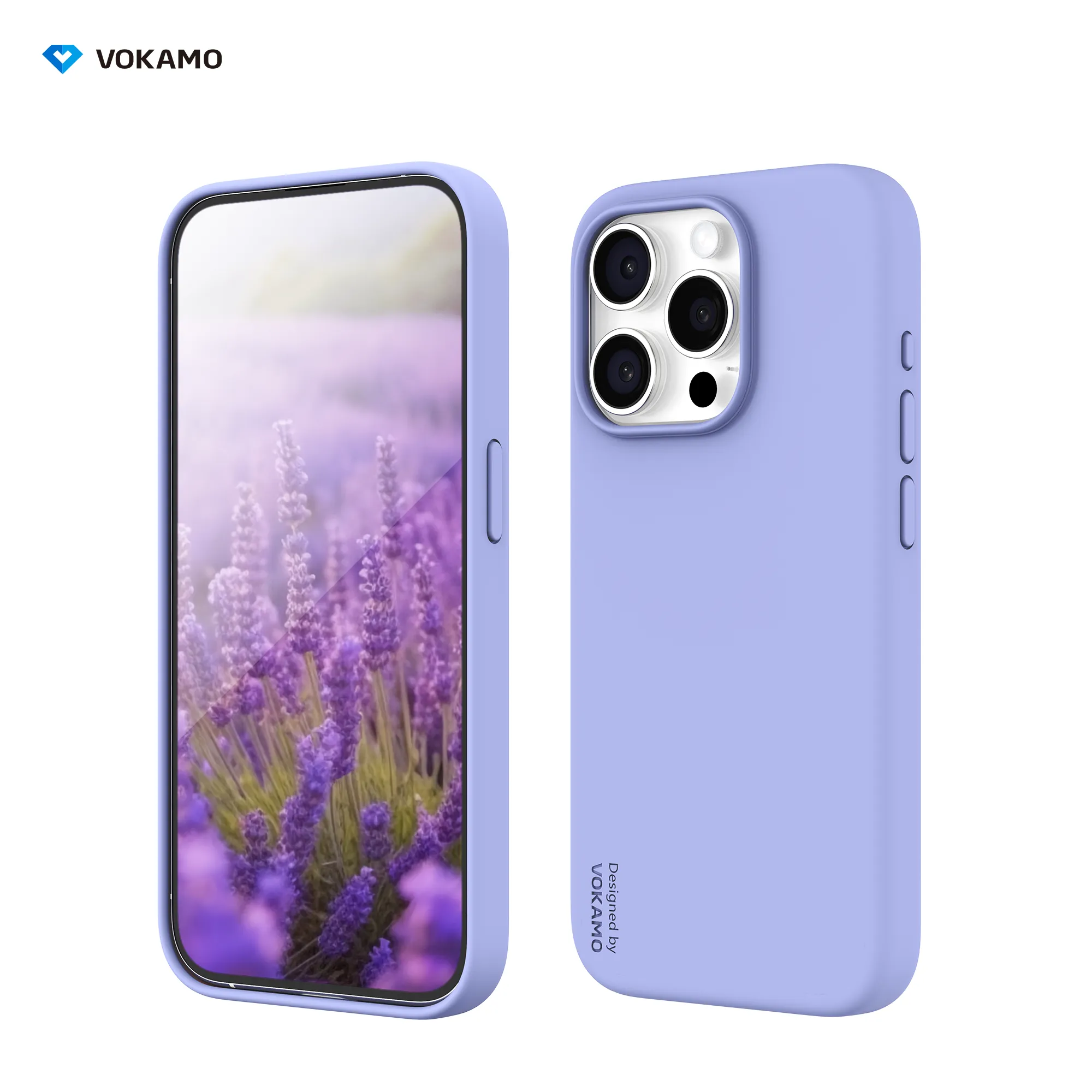 VOKAMO Silicone iPhone Magnetic Case Soft Protective Case Cover For iPhone 15/15 Pro Max/15 Pro/15 Plus
