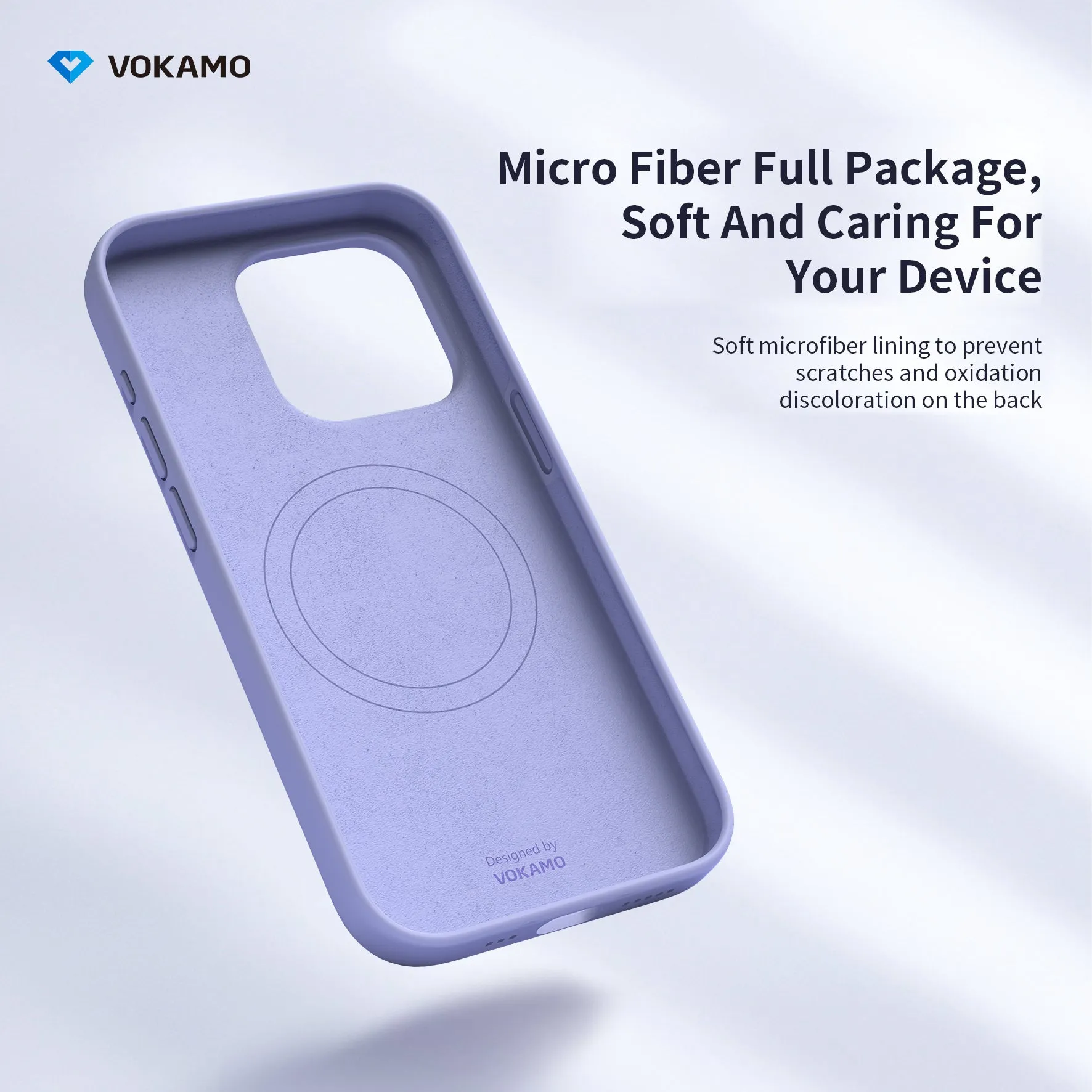 VOKAMO Silicone iPhone Magnetic Case Soft Protective Case Cover For iPhone 15/15 Pro Max/15 Pro/15 Plus