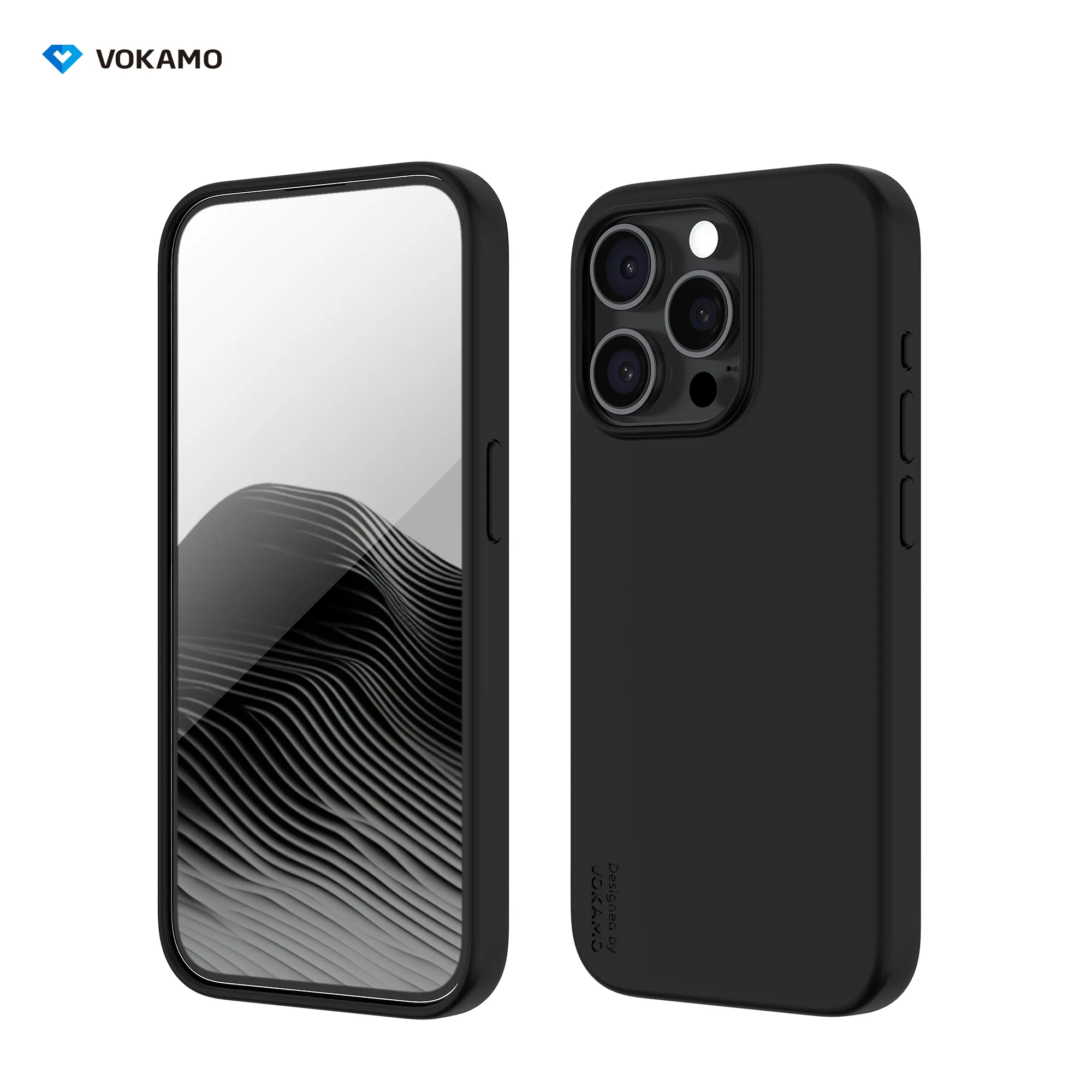 VOKAMO Silicone iPhone Magnetic Case Soft Protective Case Cover For iPhone 15/15 Pro Max/15 Pro/15 Plus