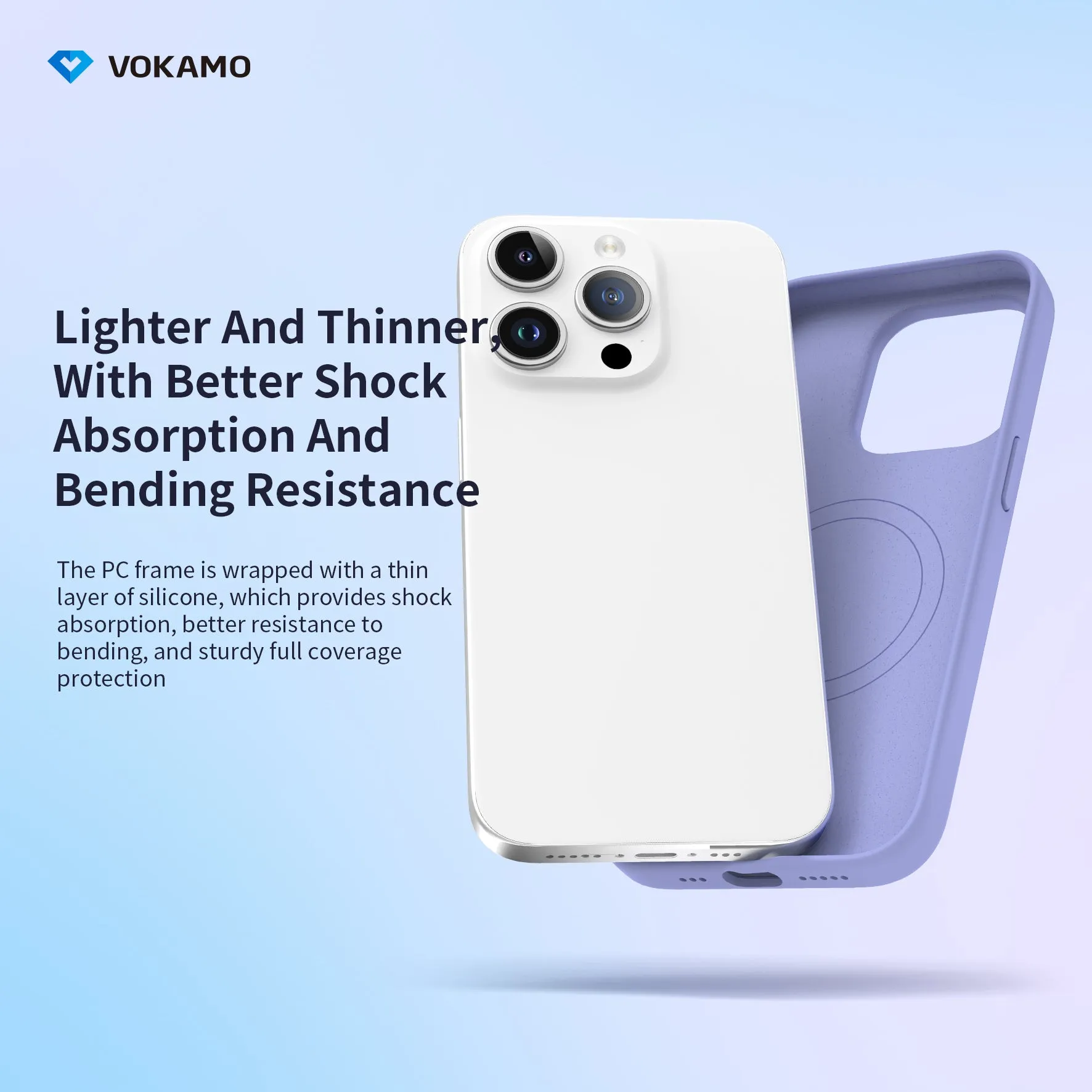 VOKAMO Silicone iPhone Magnetic Case Soft Protective Case Cover For iPhone 15/15 Pro Max/15 Pro/15 Plus