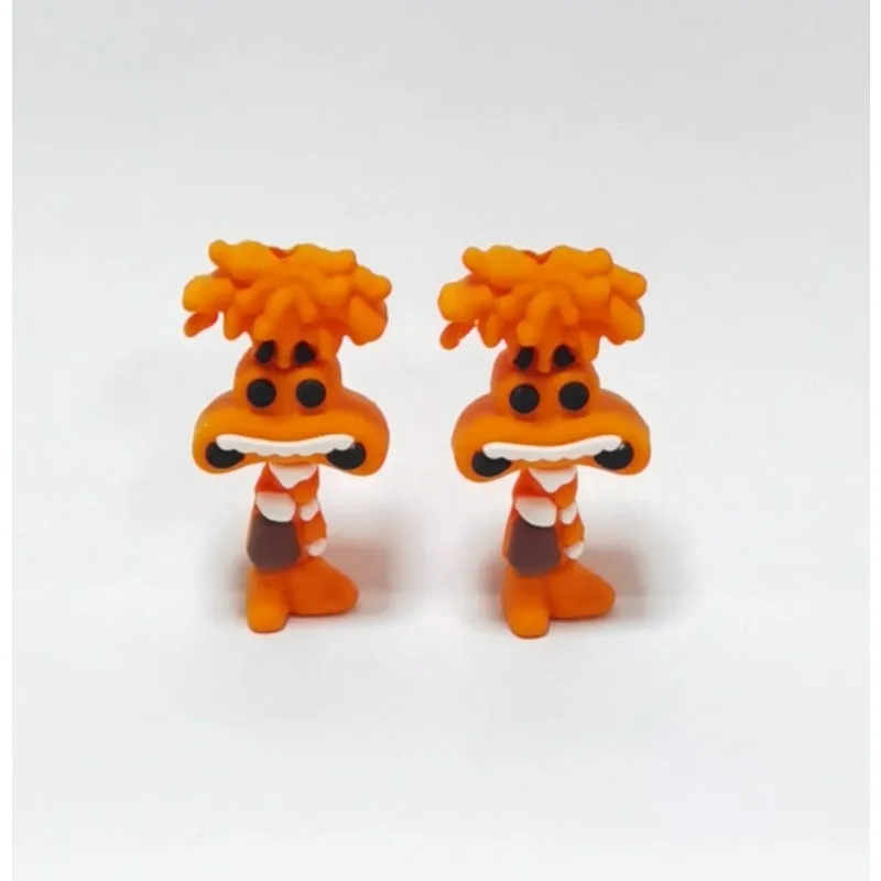 Wholesale 10pcs 3D Cartoon Cute Orange Green Villain DIY Ballpoint Pen Silicone Beads