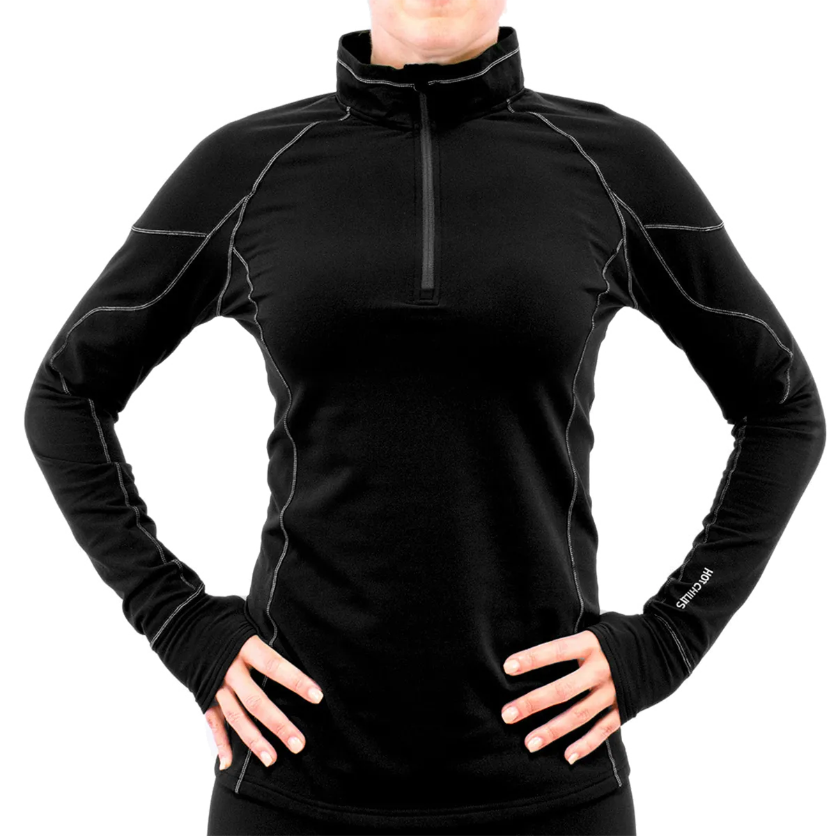 Women's Micro-Elite XT Zip-T - Black/Grey