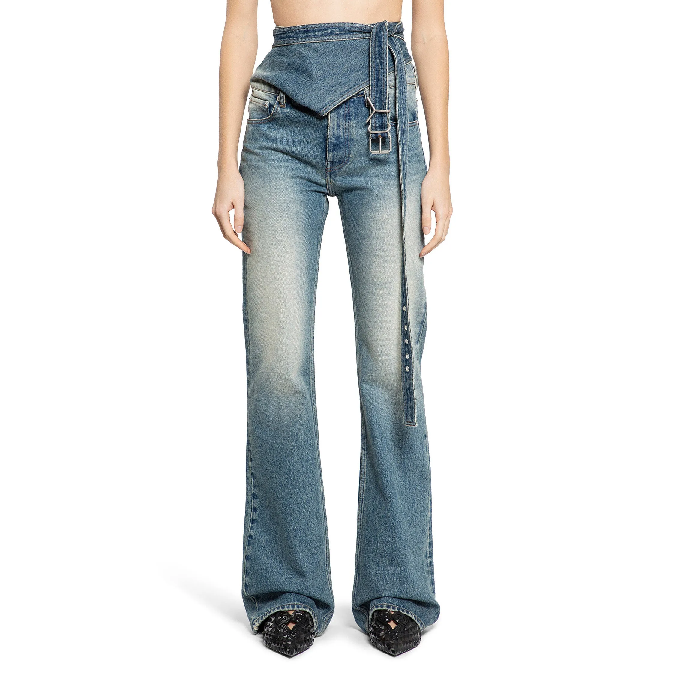Y/PROJECT WOMAN BLUE JEANS